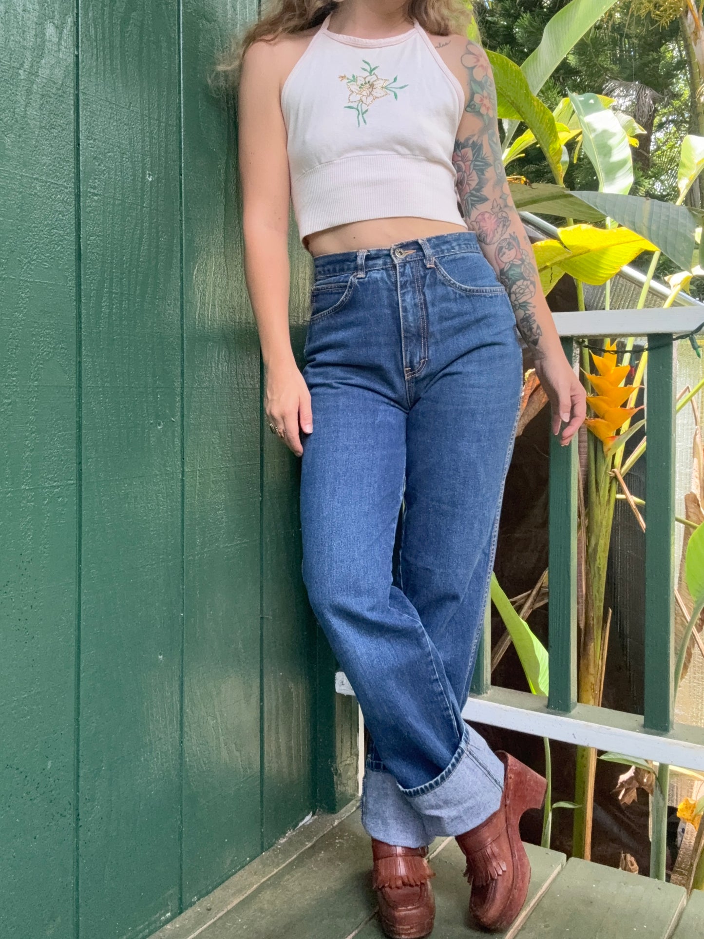 1980s Brittania high waist straight leg denim 26”