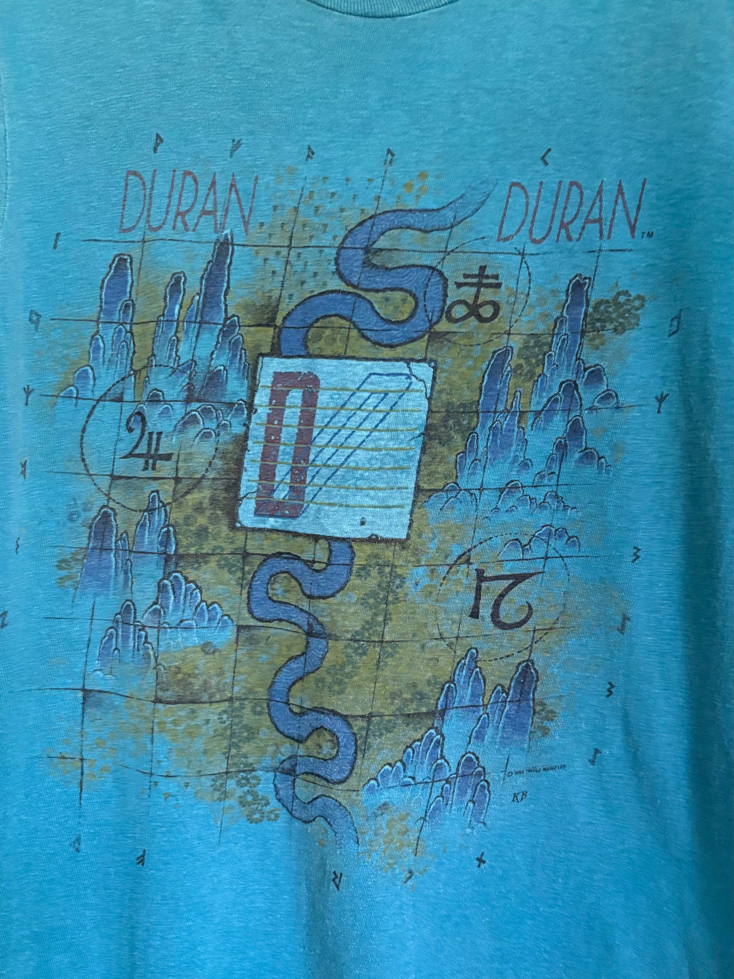 1980s Duran Duran 1984 Concert Tshirt Small