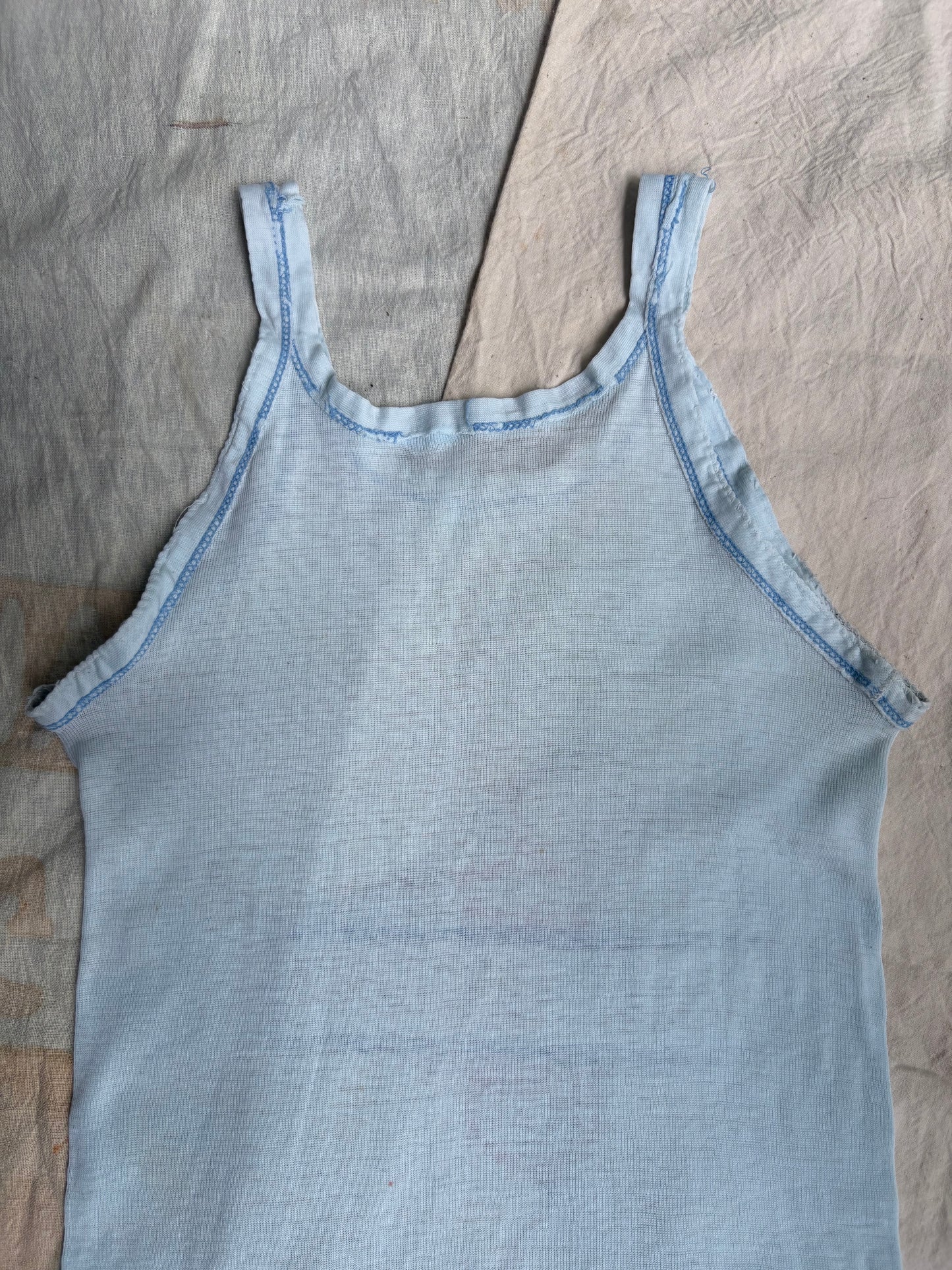 1970s blue Harley Davidson tank top