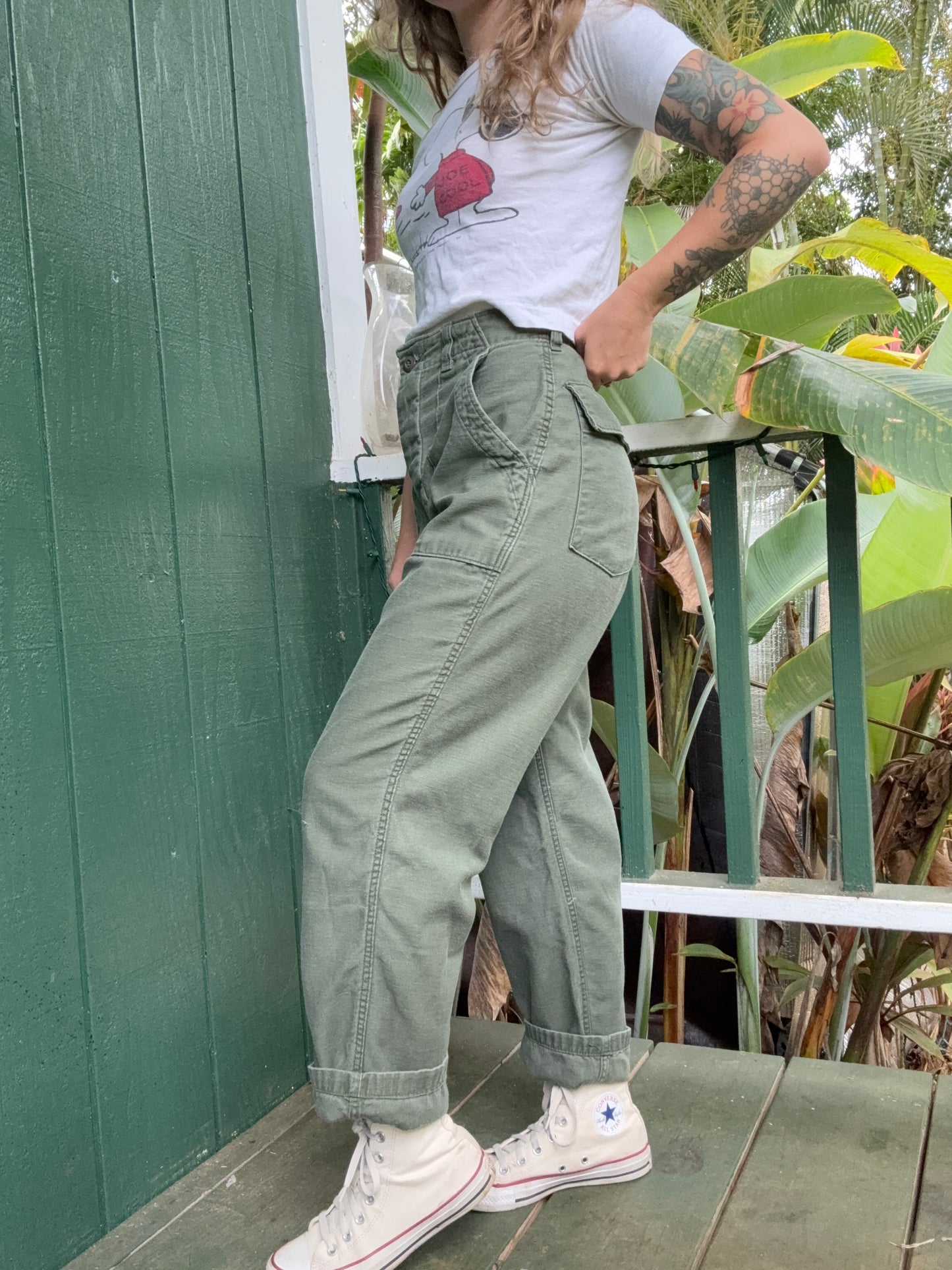 1970s Vietnam era Military Og 107 trousers 29x28