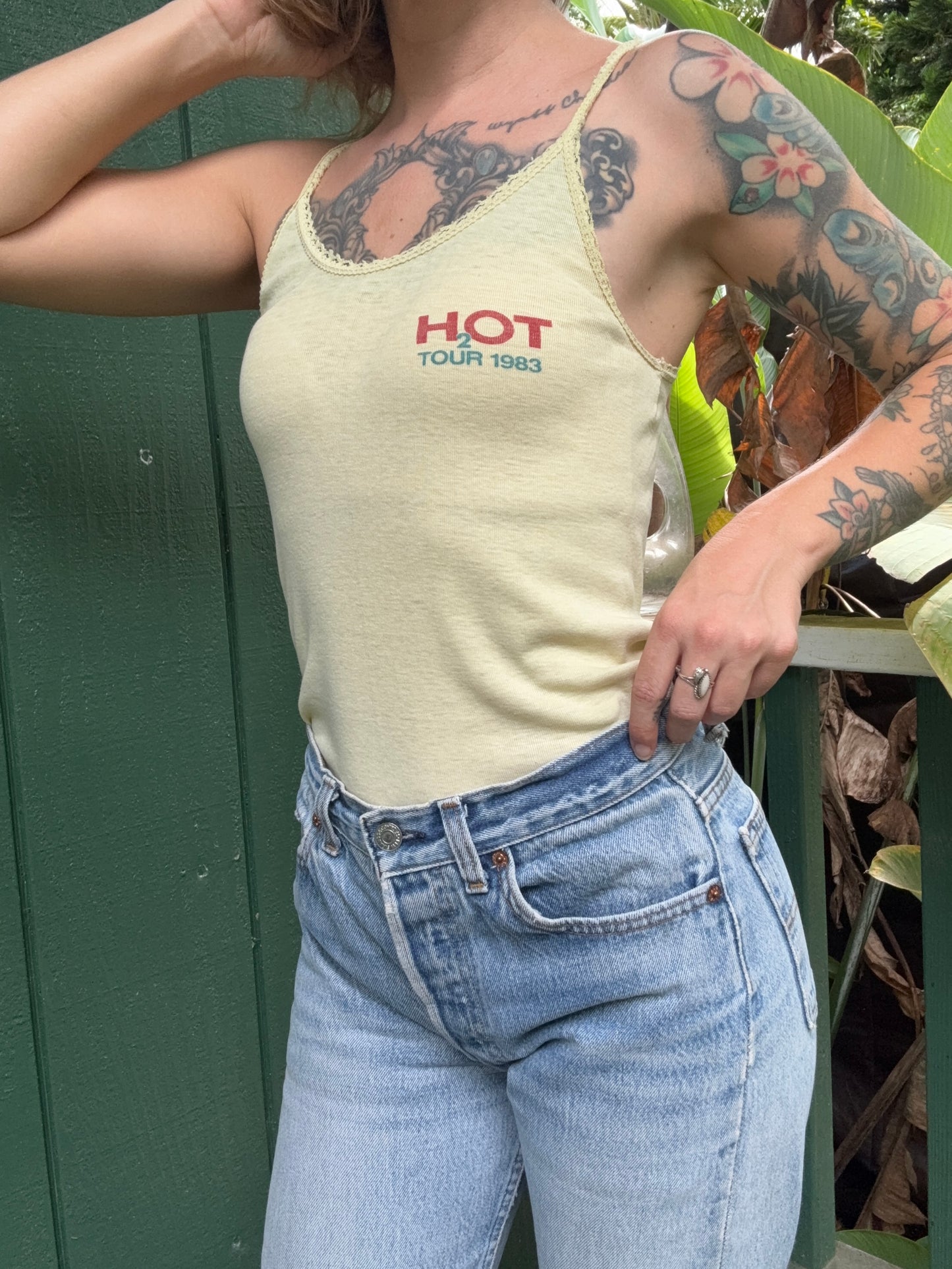 1980s Hall and Oates Concert Tank top 1983 H2O Tour Small Medium