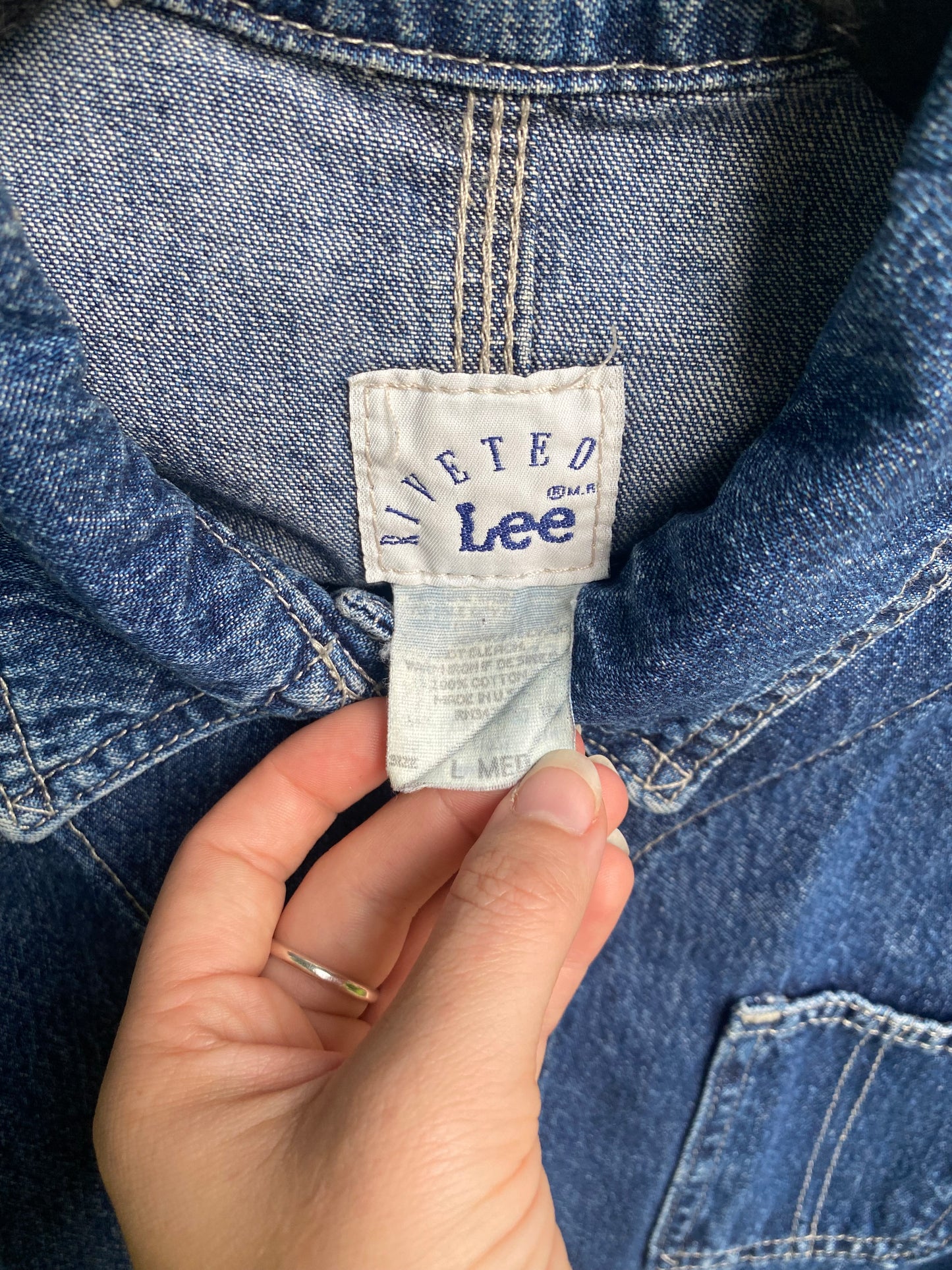 1980s does 1960s Lee Denim Jacket Chore Coat Medium