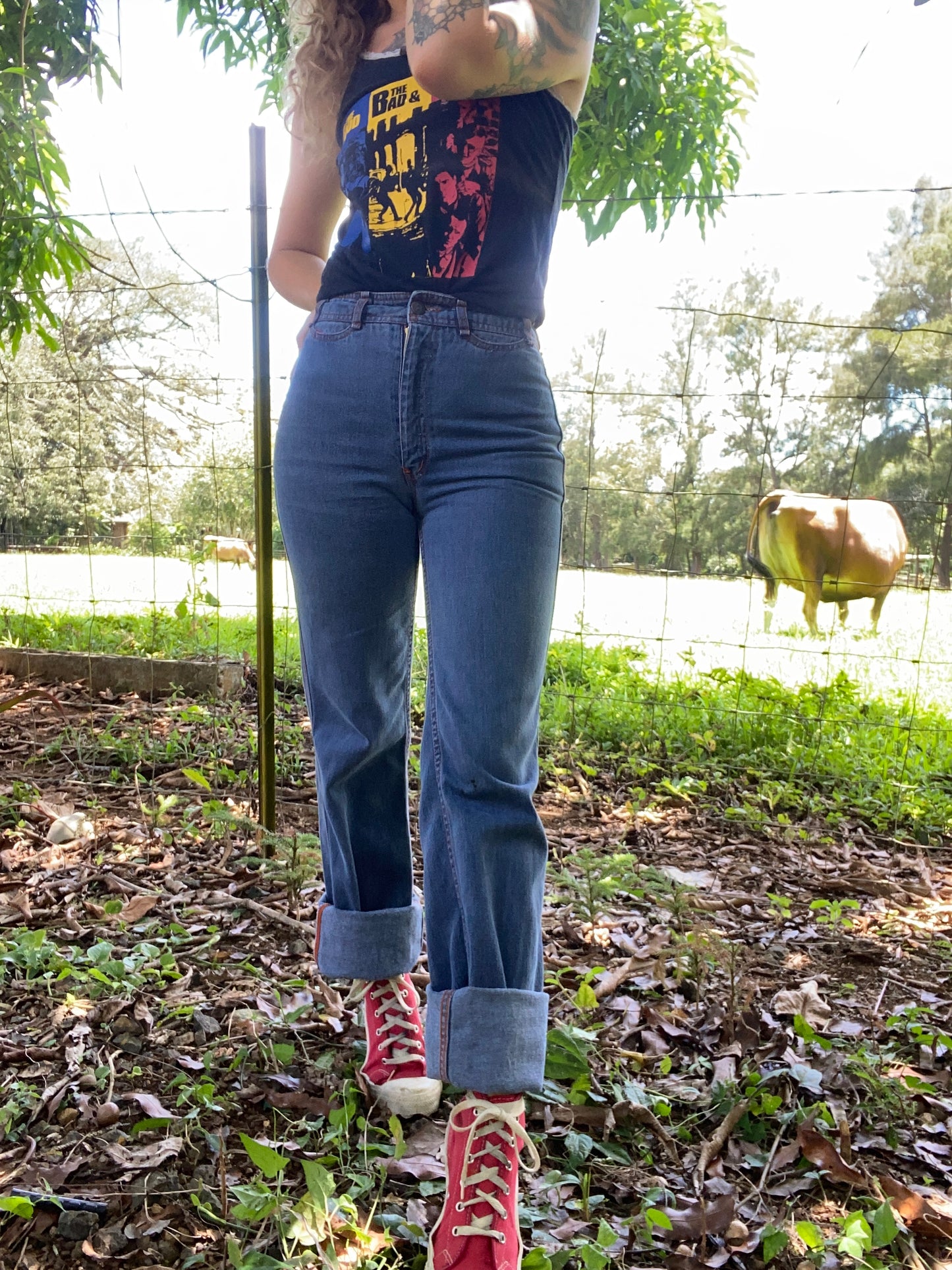 1980s N’est-Ce Pas? Straight leg denim 25 x 36