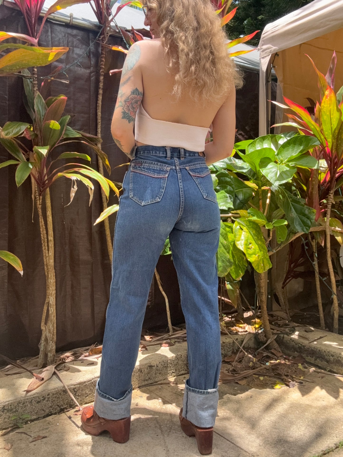 1980s Brittania high waist straight leg denim 26”
