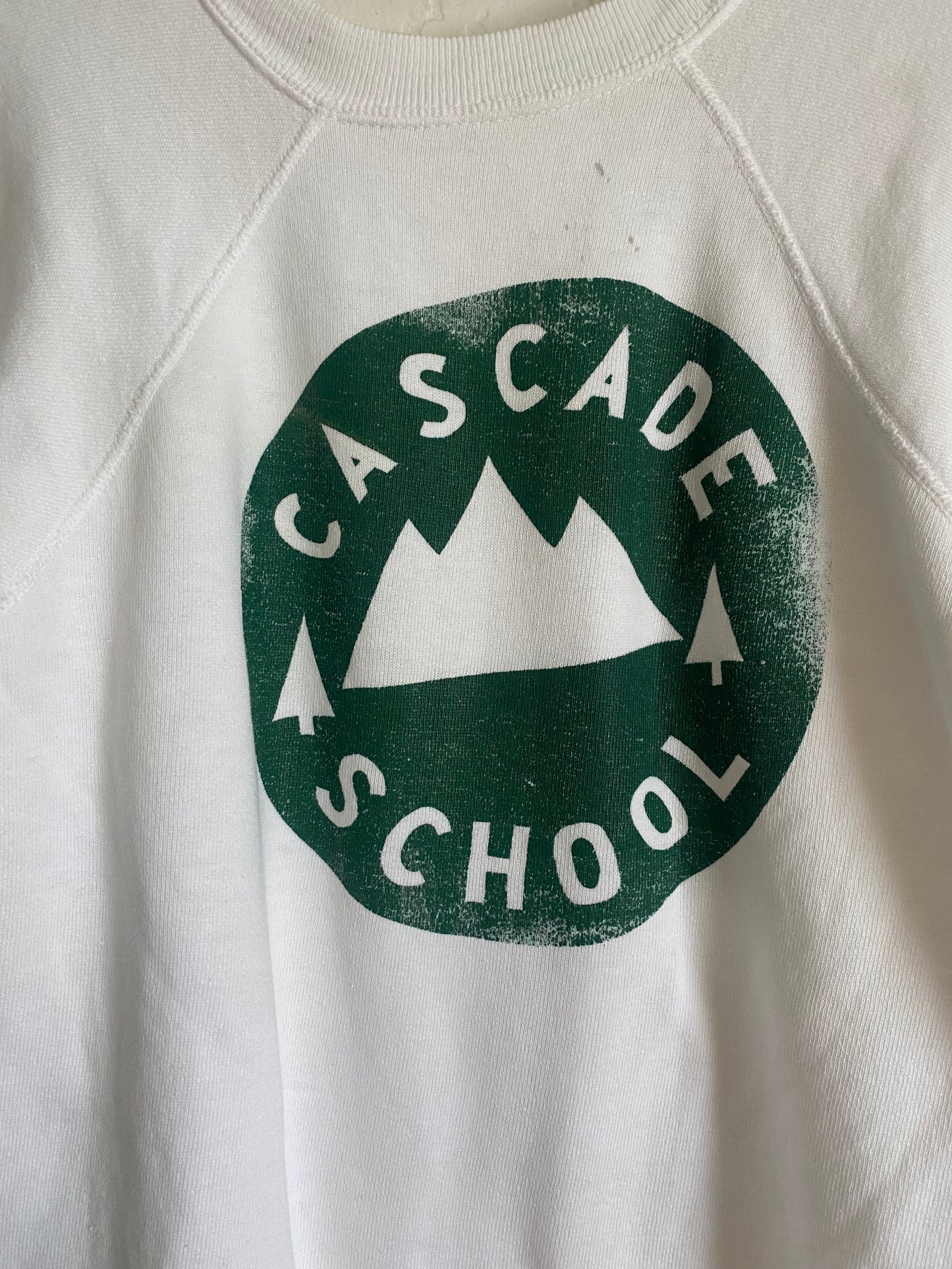 1960s 1970s Cascade Washington School short sleeve sweatshirt
