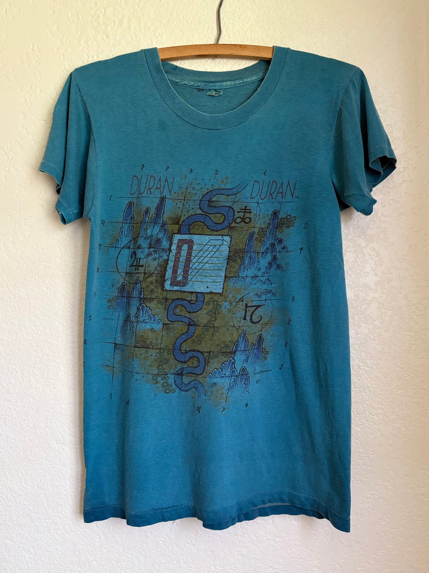 1980s Duran Duran 1984 Concert Tshirt Small