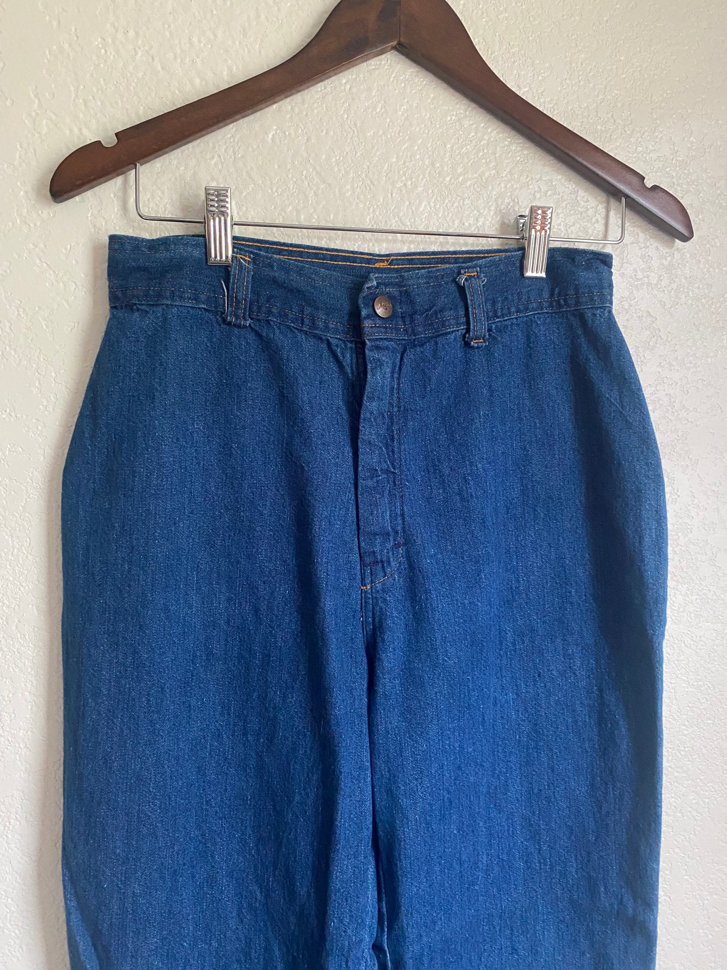 1970s March 1 high waist straight leg denim jeans 29x32