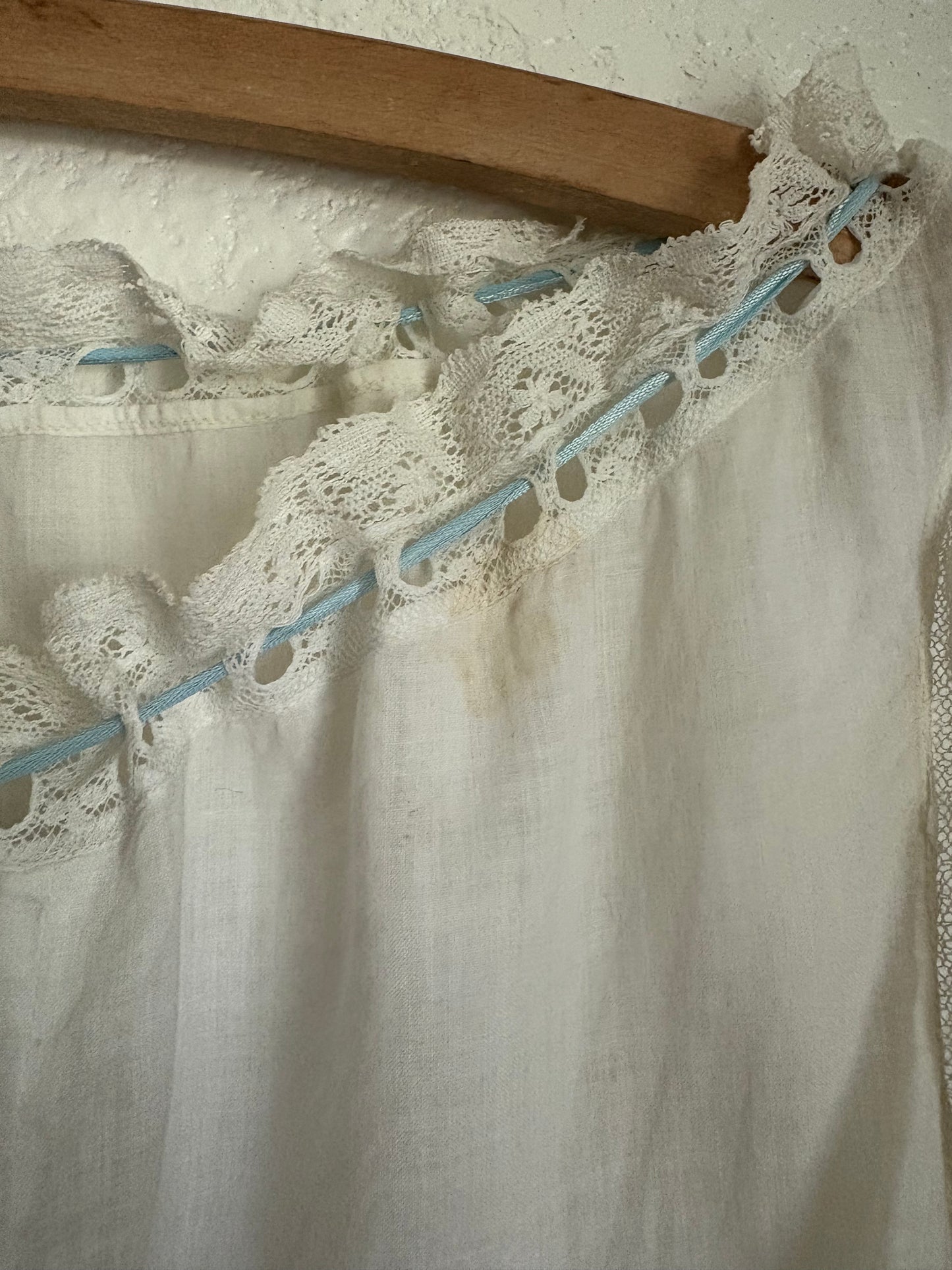 Antique Victorian 19th Century Corset Cover sleeveless top XS S