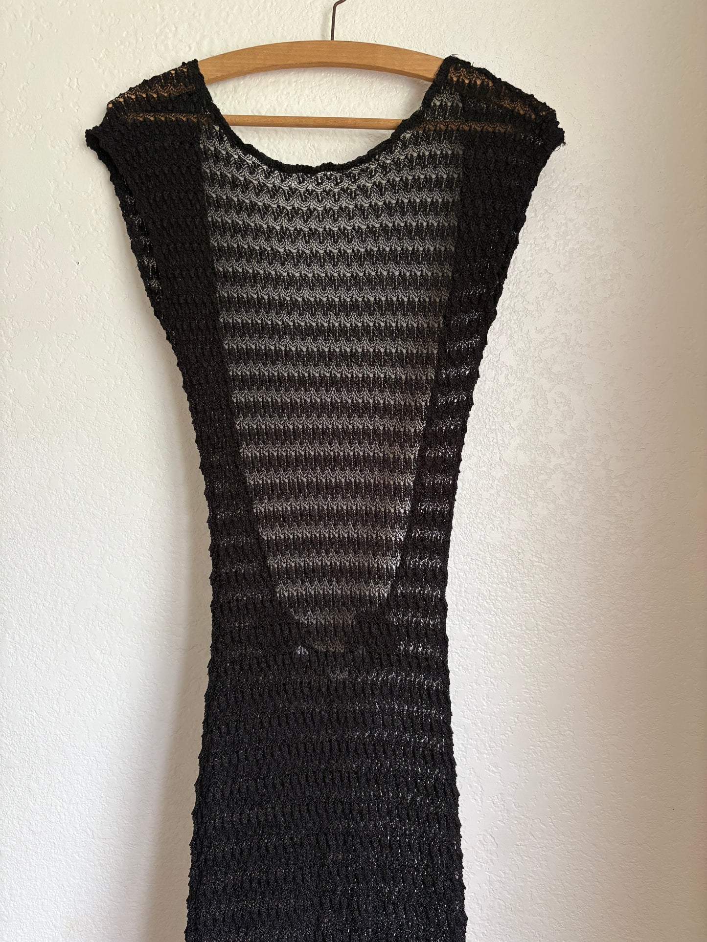 1990s Florencio Fiume backless lace dress swimsuit cover up
