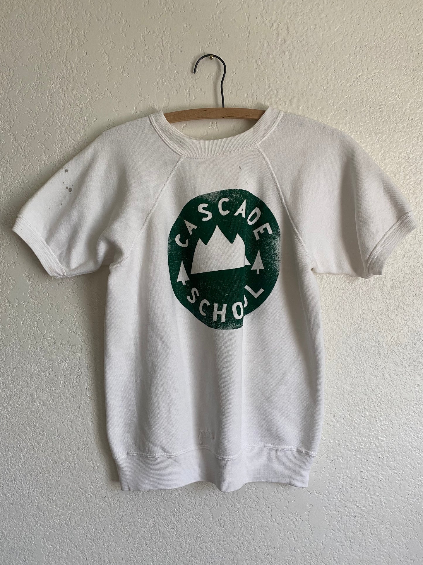 1960s 1970s Cascade Washington School short sleeve sweatshirt