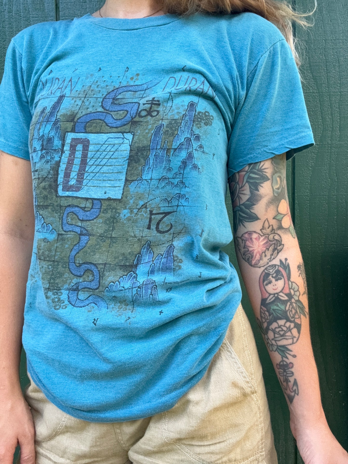 1980s Duran Duran 1984 Concert Tshirt Small