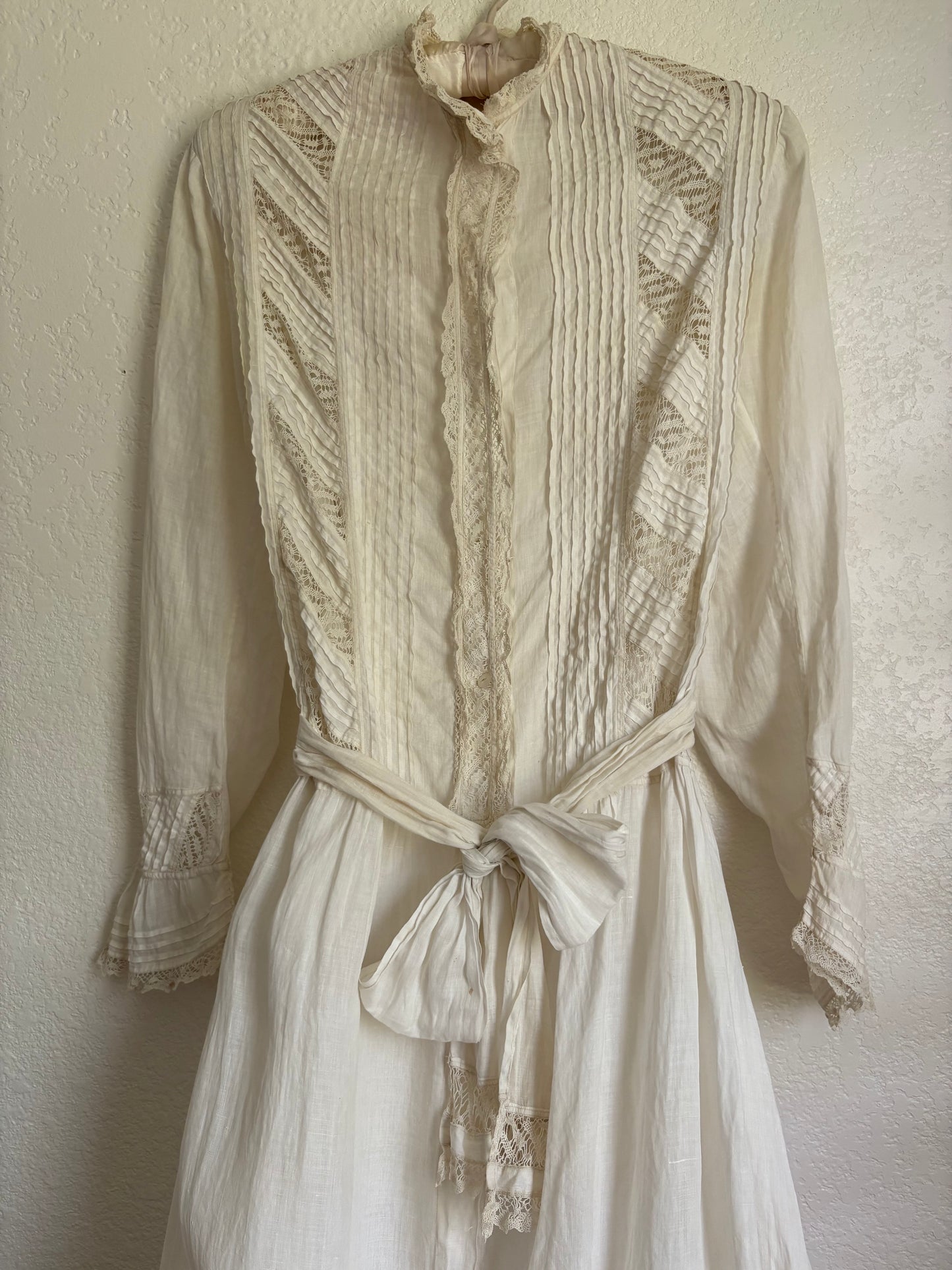 Early 1900s Edwardian Lawn cotton day dress XS/S