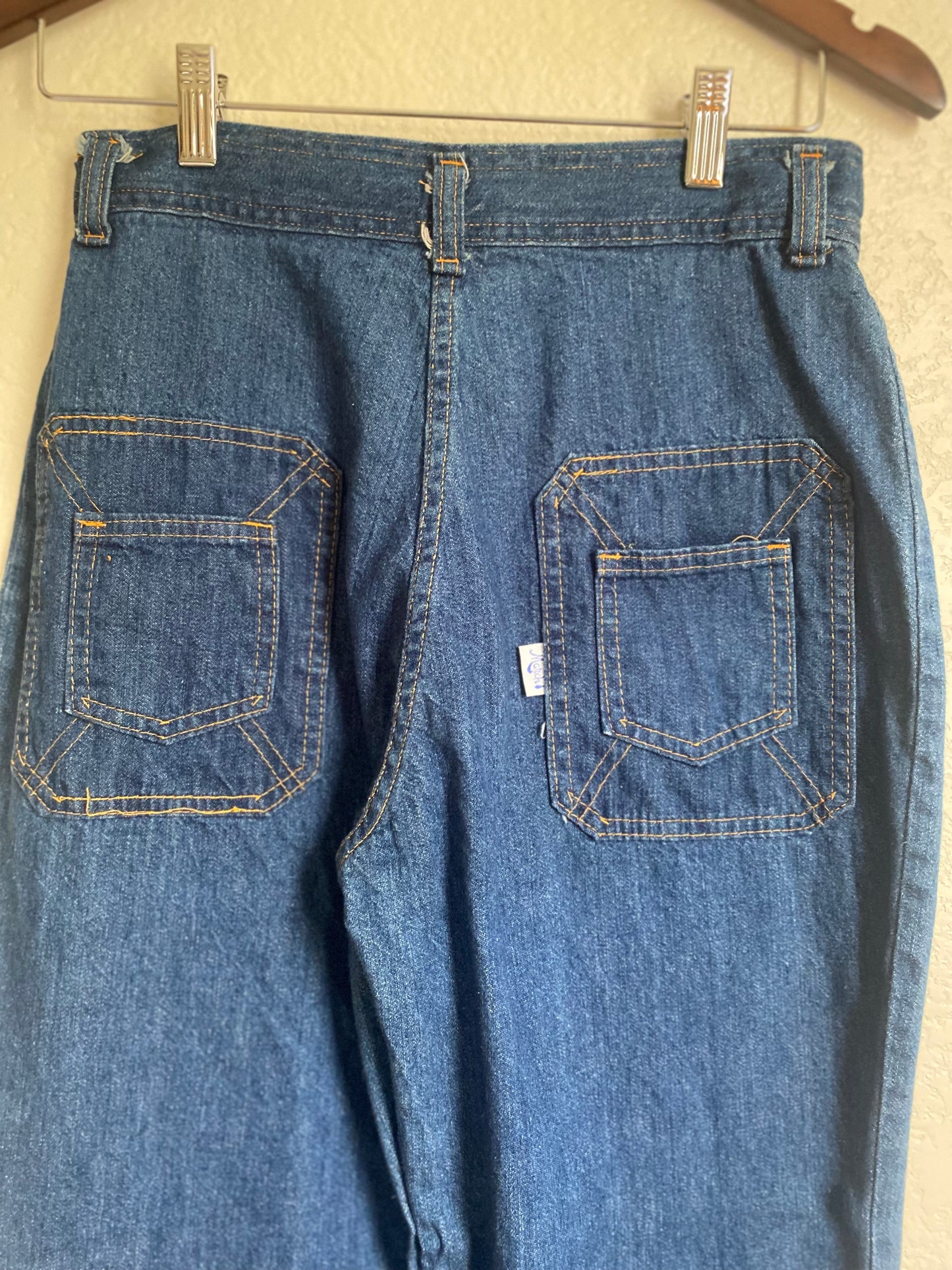 1970s March 1 high waist straight leg denim jeans 29x32