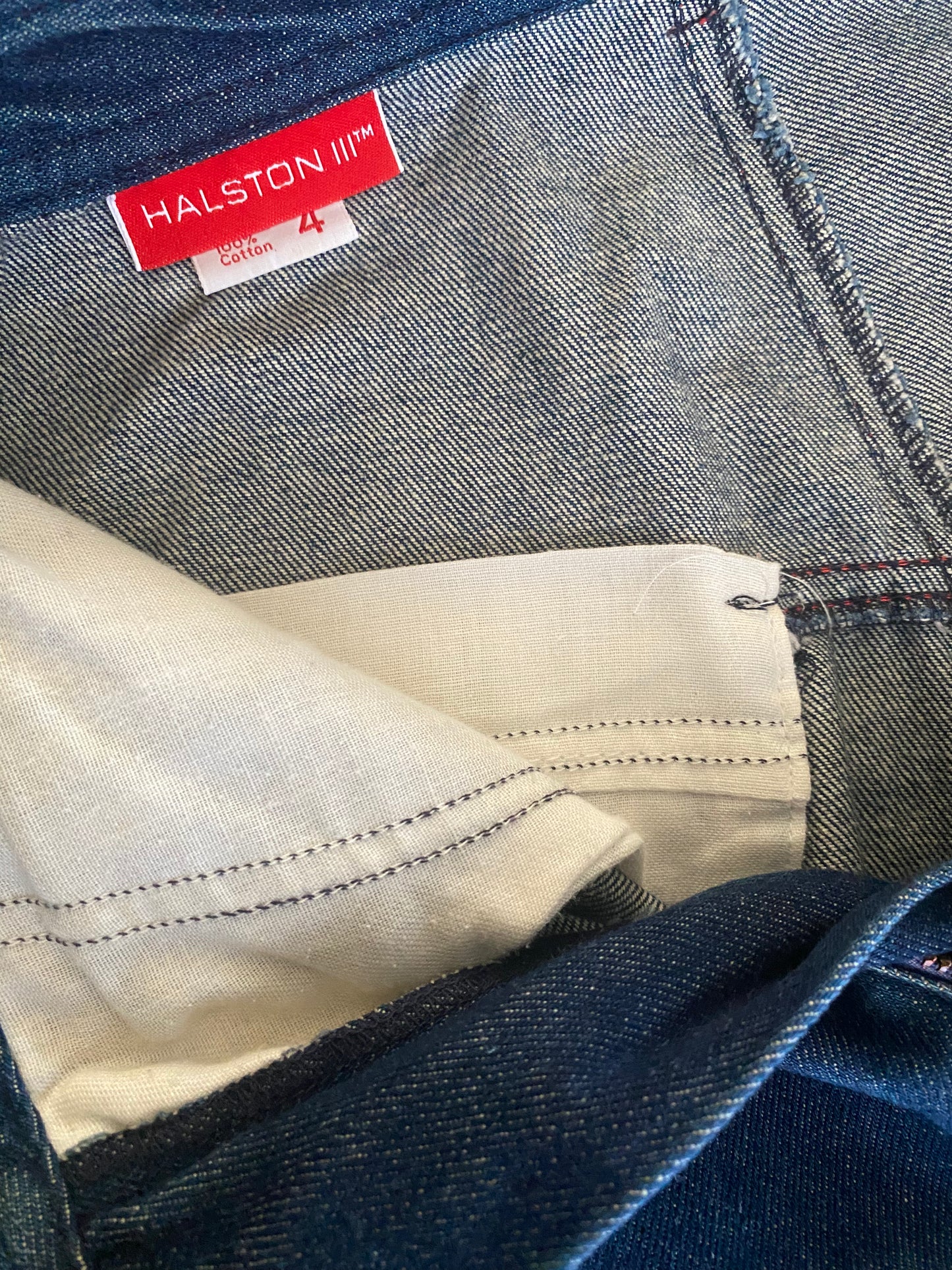 1980s Halston III Straight Leg Jeans 24” waist