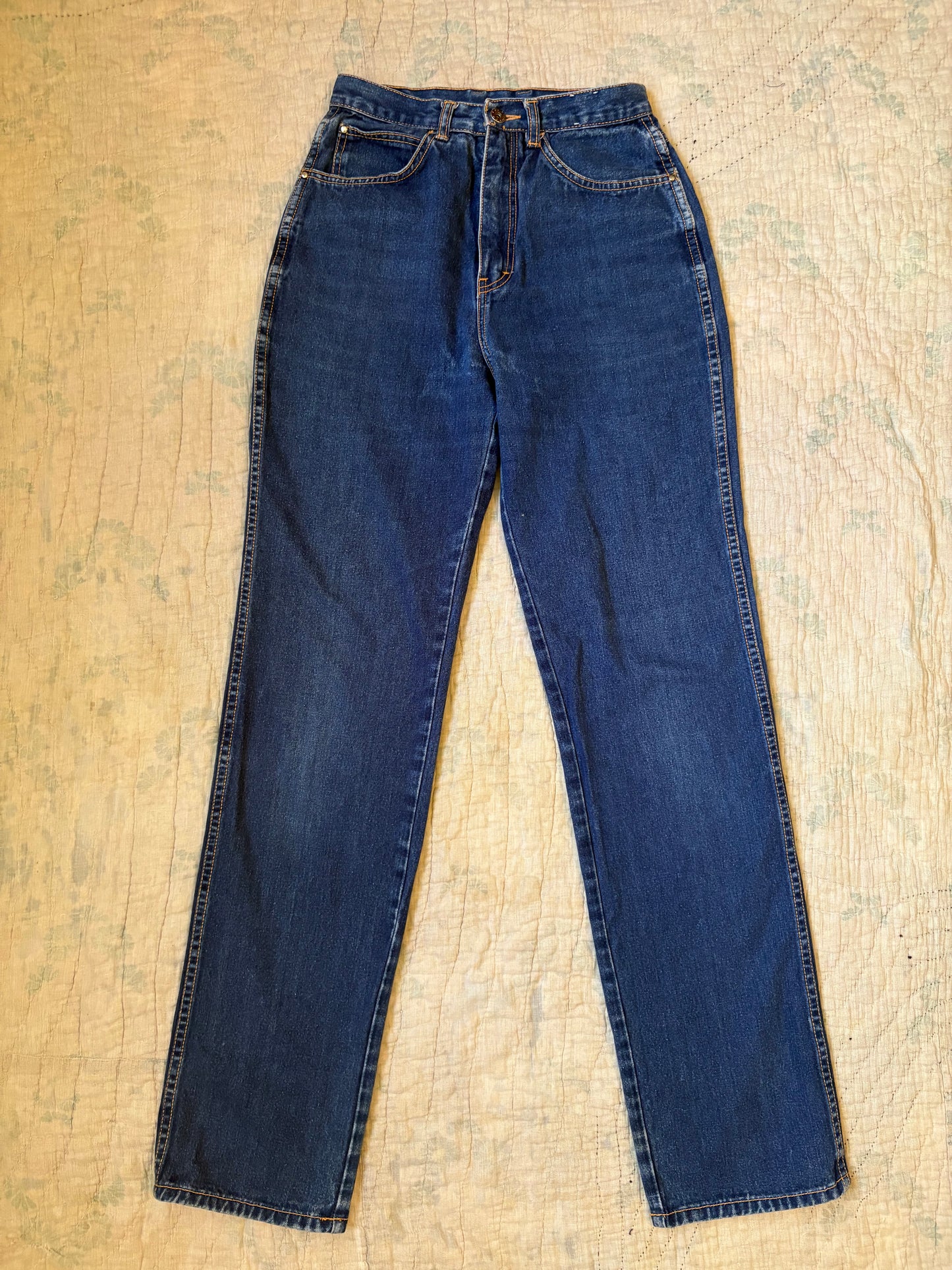 1980s Brittania high waist straight leg denim 26”