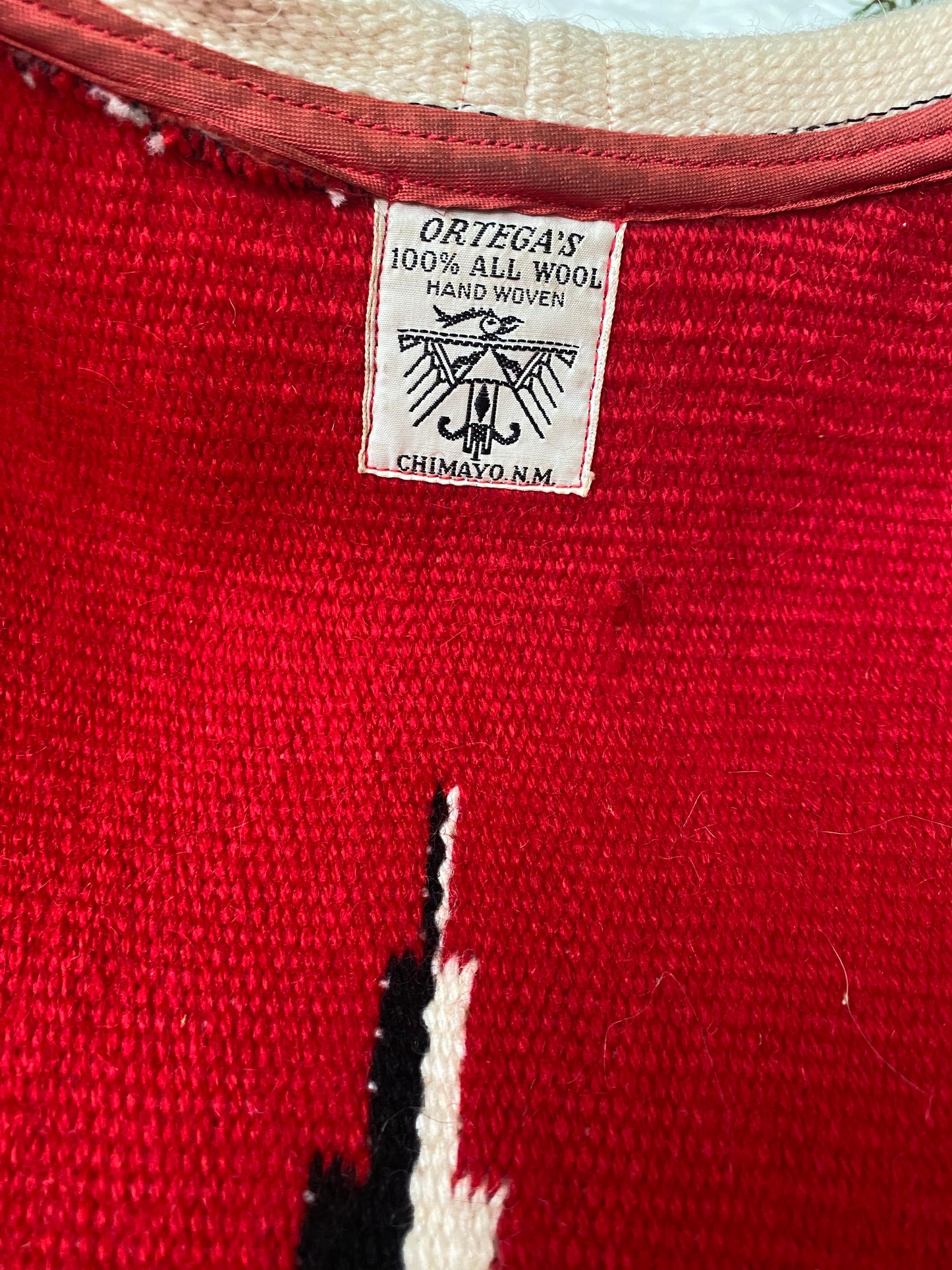 1970s two tone Ortega’s Chimayo Vest with Collar 42
