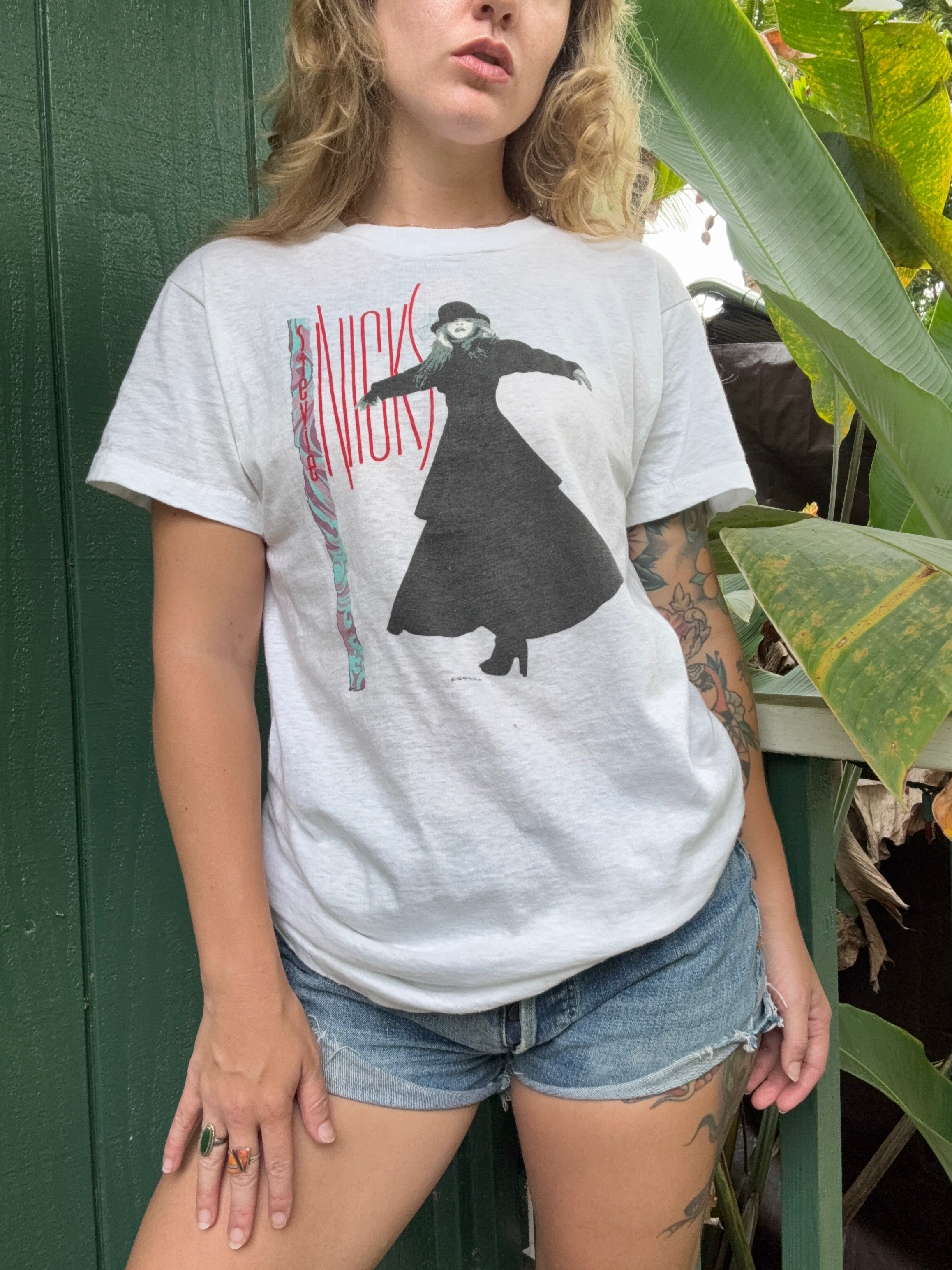 1980s Licensed Stevie Nicks Concert Tshirt Rock a Little