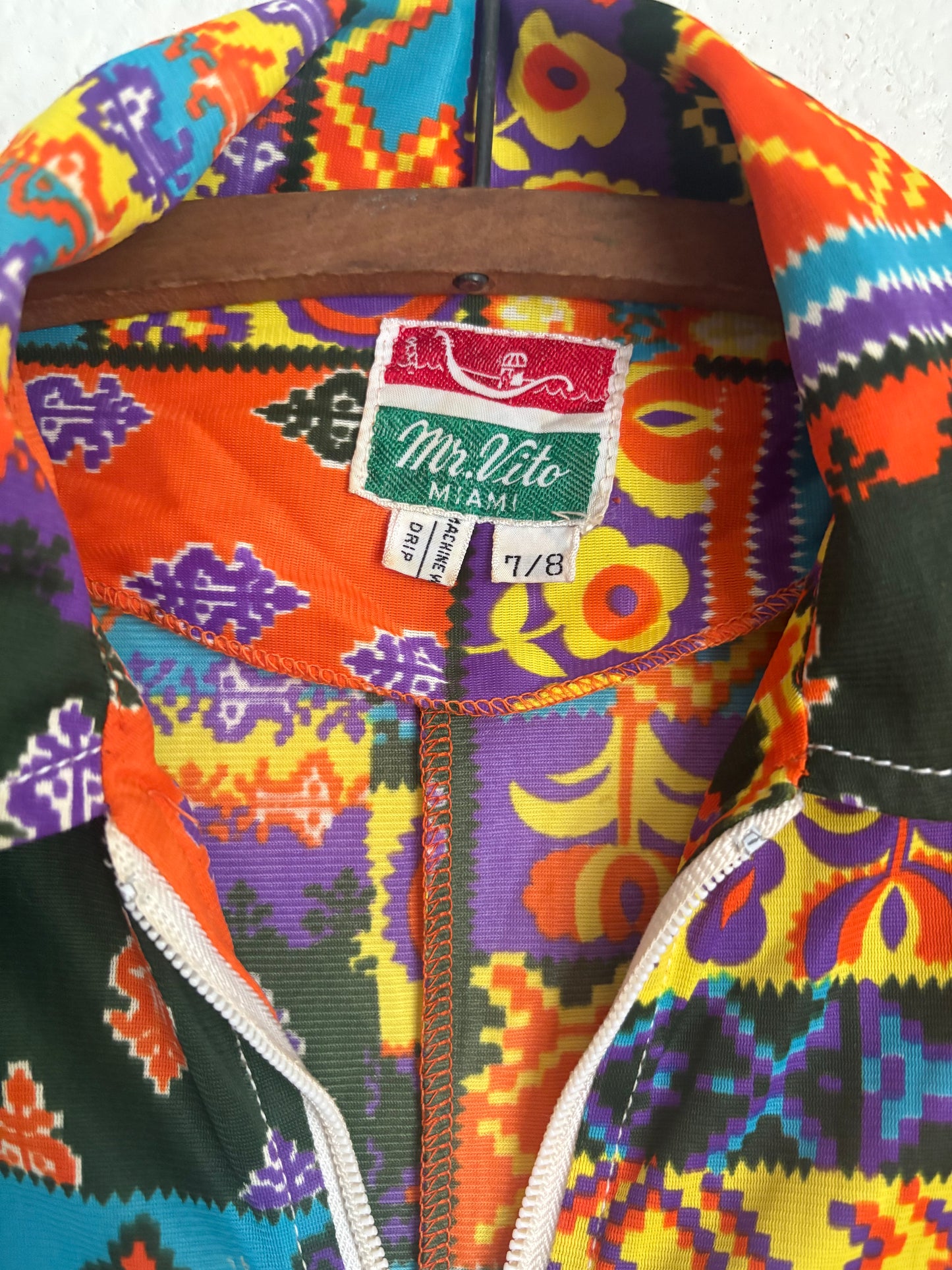1970s Abstract pattern Romper XS/S