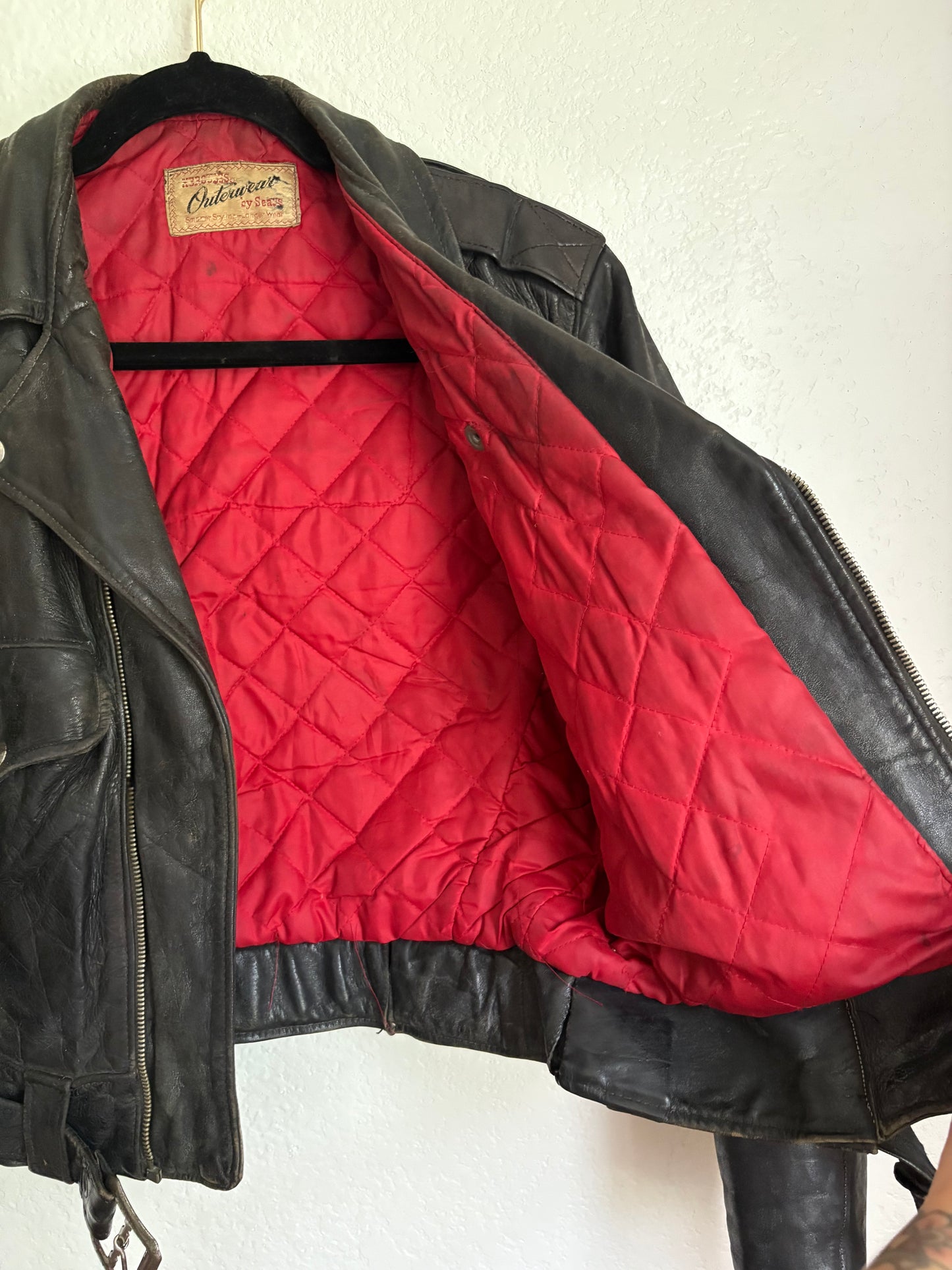 1950s Hercules Leather Jacket Small Medium