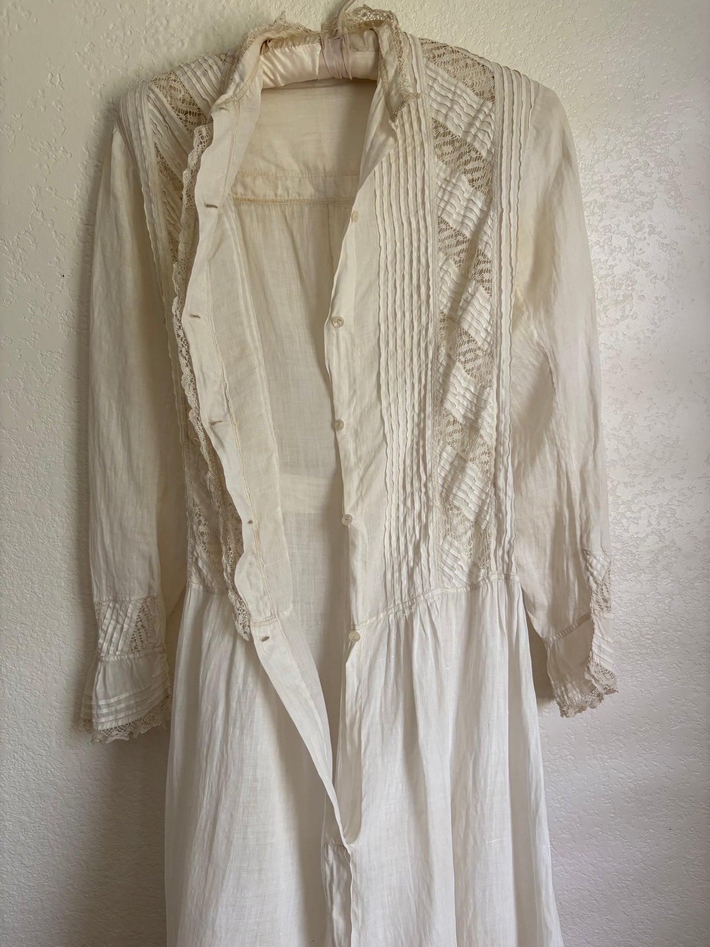 Early 1900s Edwardian Lawn cotton day dress XS/S