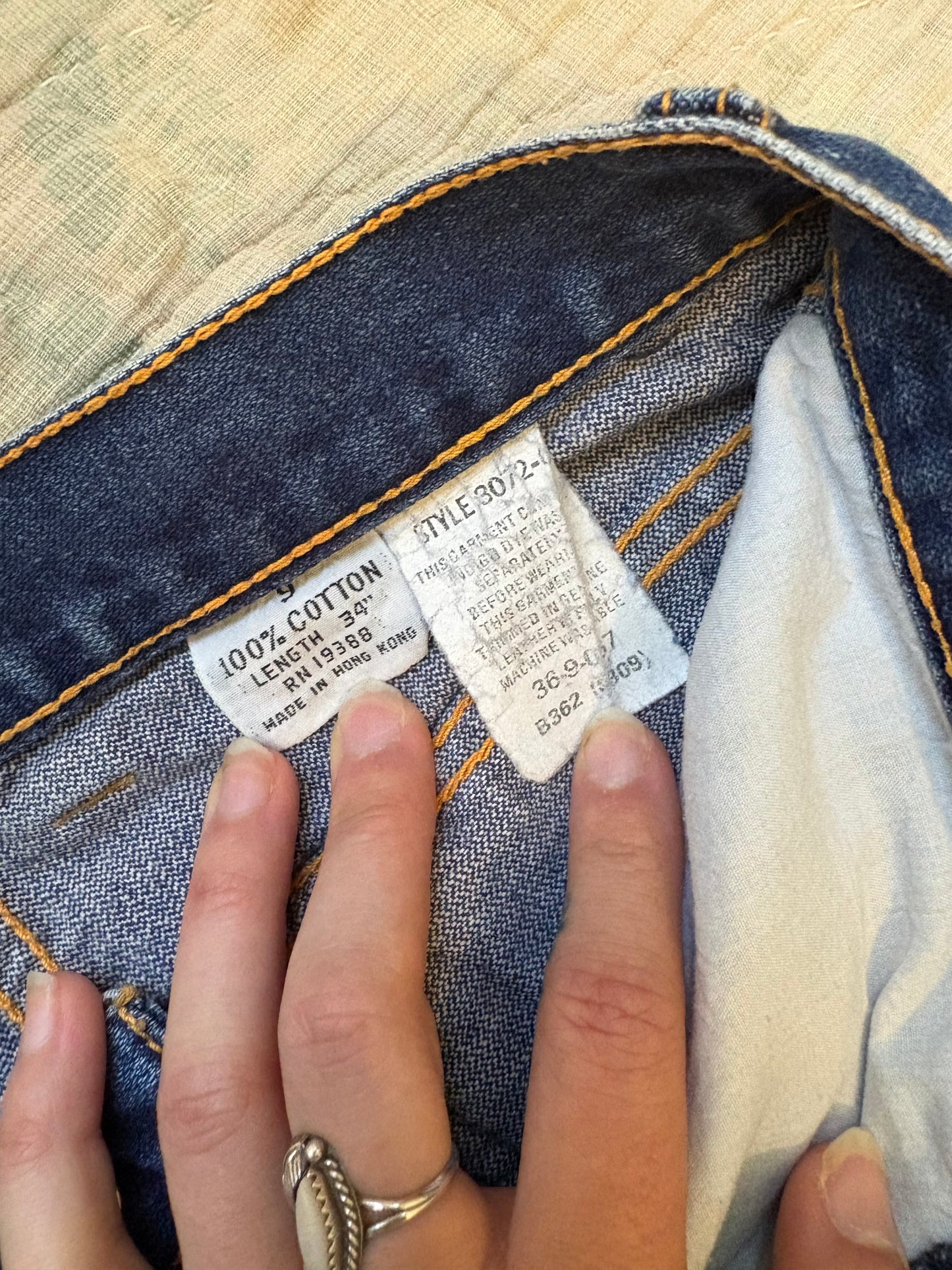 1980s Brittania high waist straight leg denim 26”
