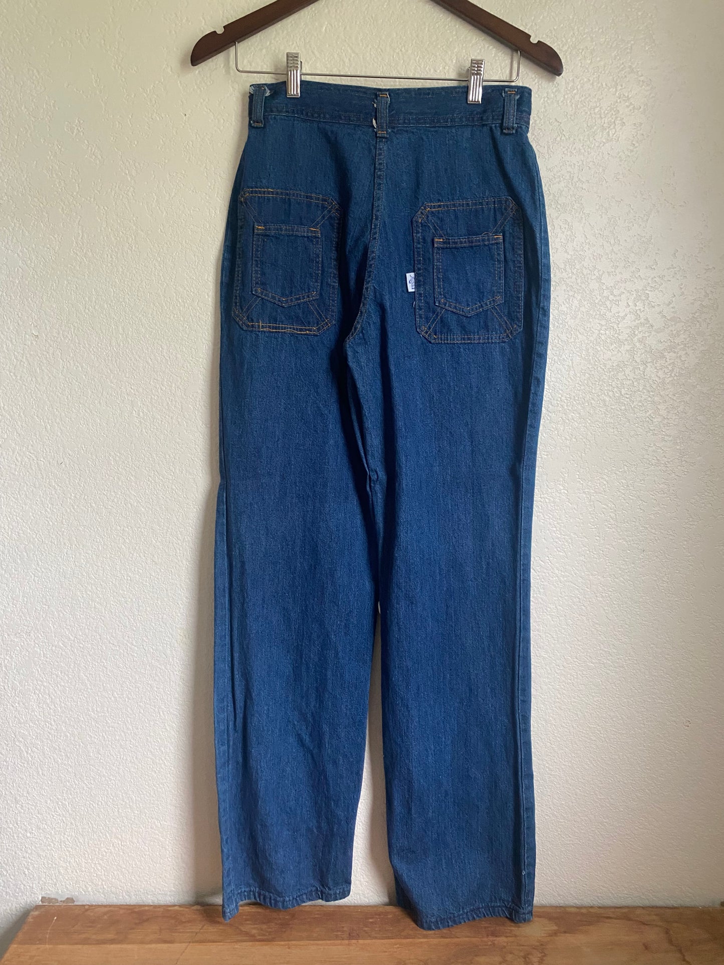 1970s March 1 high waist straight leg denim jeans 29x32