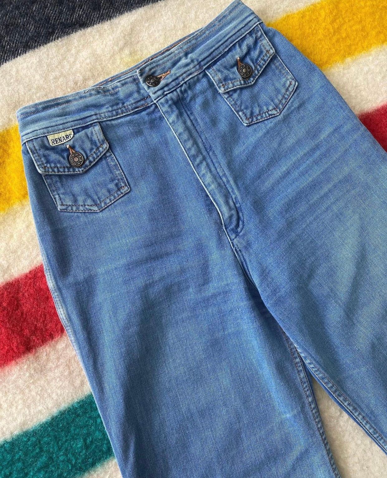 1970s Renard wide leg jeans 25" waist