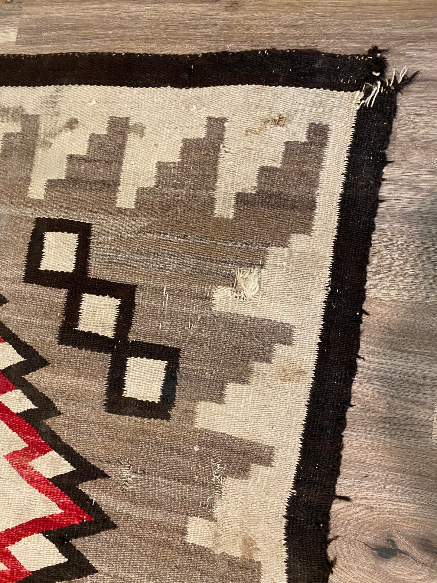 Antique 1920s or 1930s Navajo Rug 3.9ft x 6.3ft