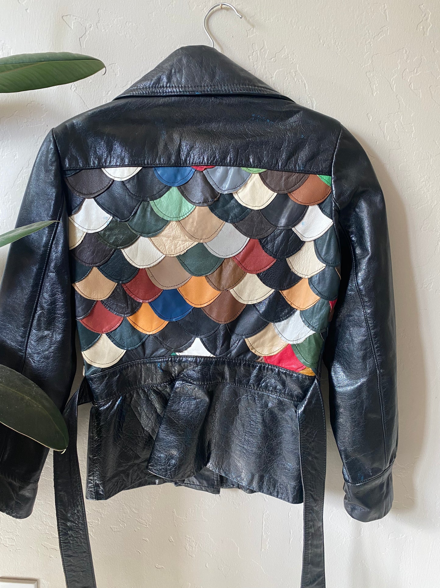 1970s Fish Scale Leather Jacket