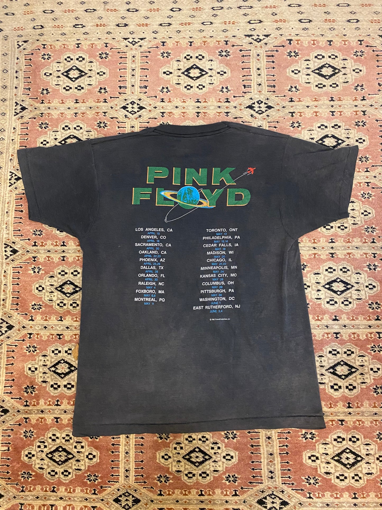 1987 Pink Floyd Tour T Shirt