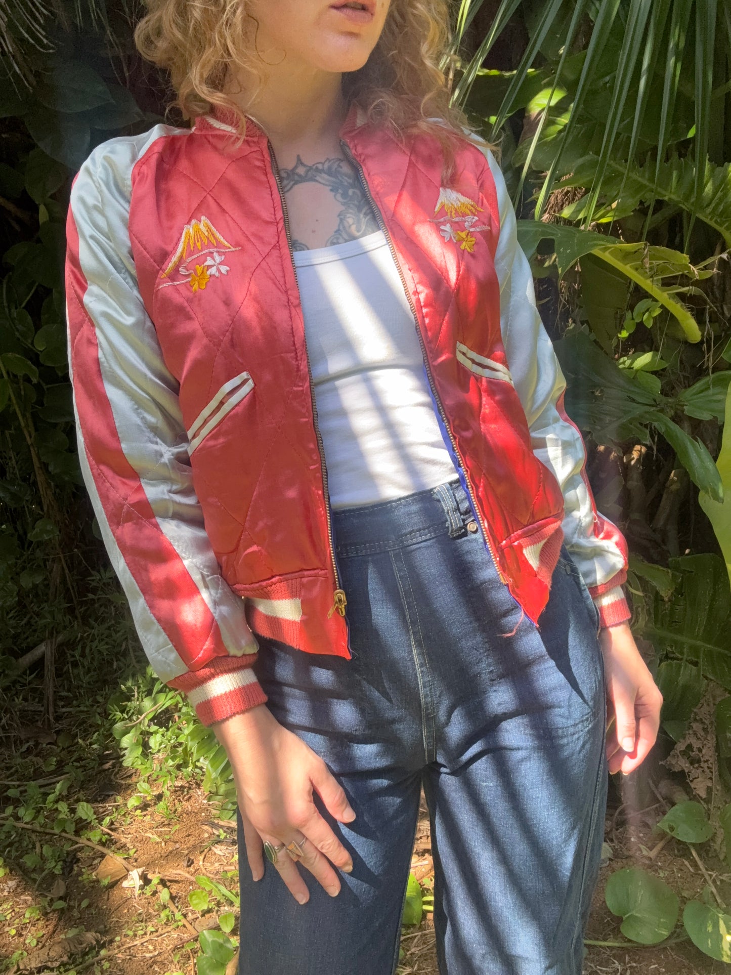 1950s Deadstock WWII Japan Reversible Bomber Jacket Size Small