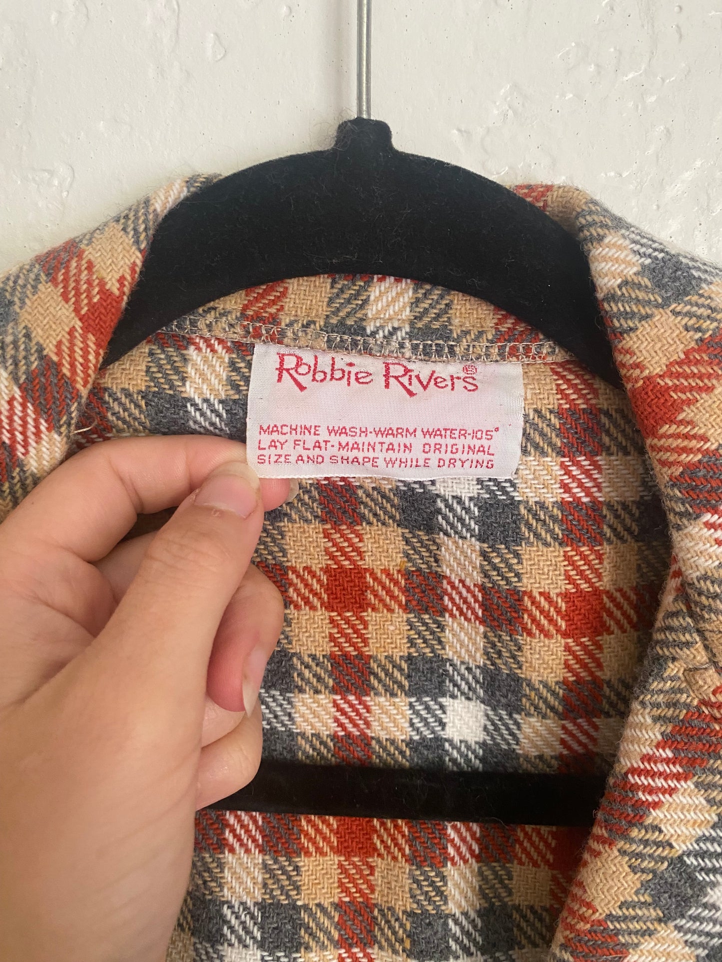 1970s Robbie Rivers plaid pants and jacket set xs/s