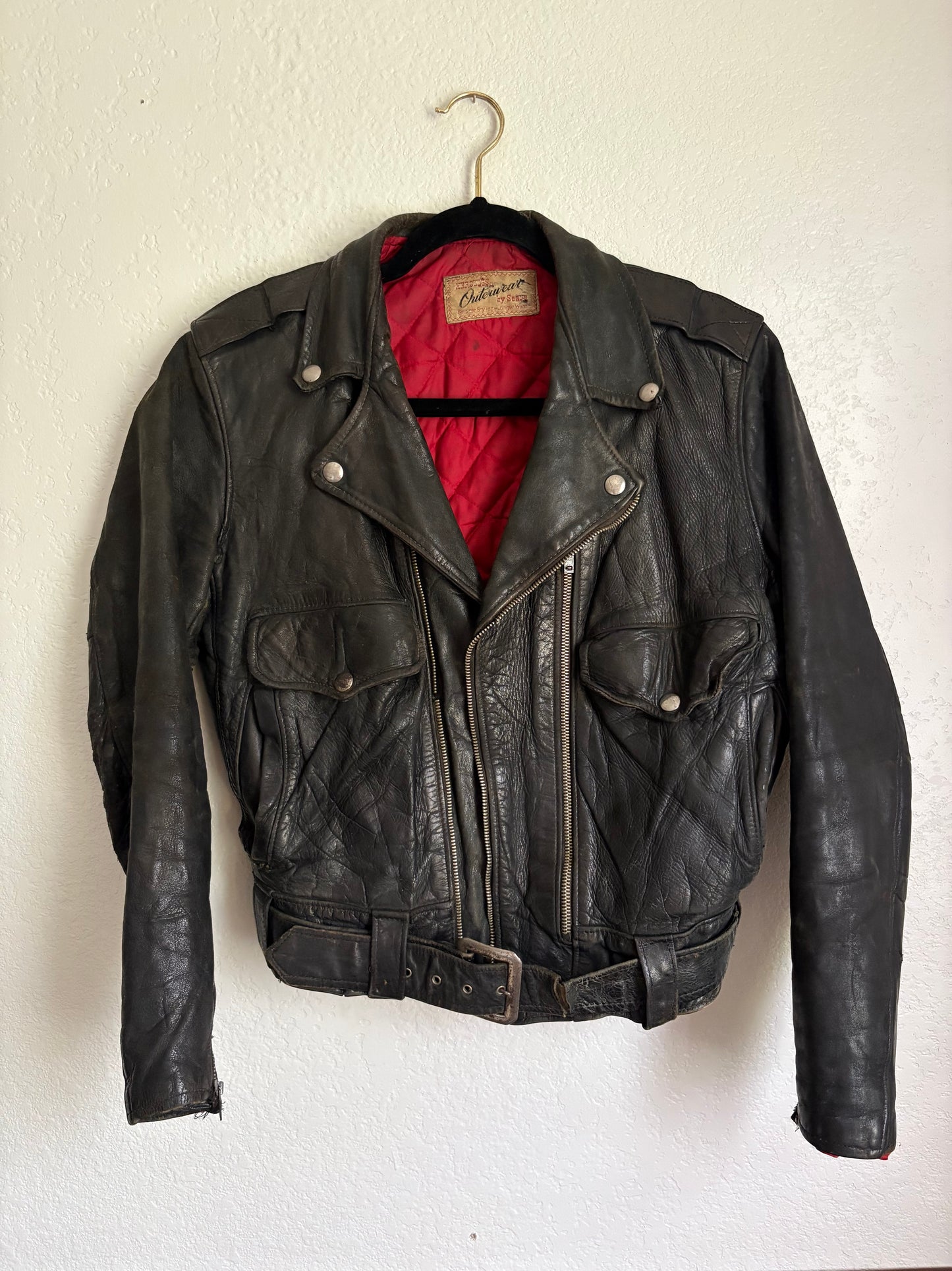 1950s Hercules Leather Jacket Small Medium