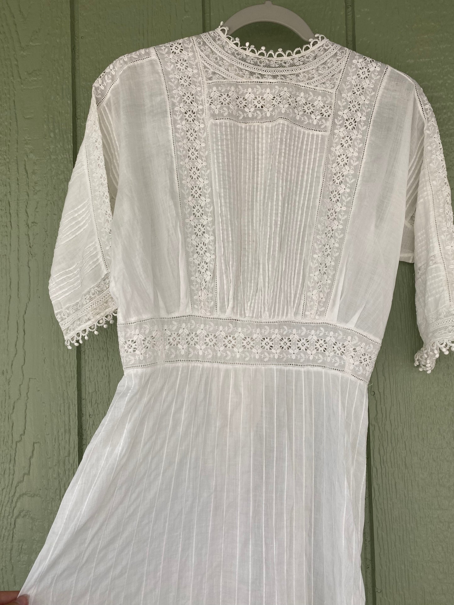 Antique Edwardian Cotton Day Dress