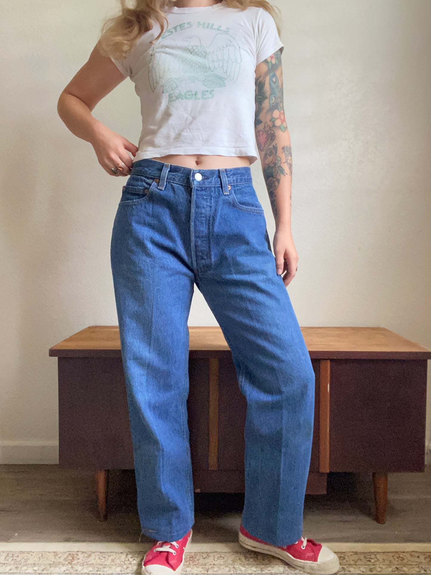 1980s Levi’s 501 0115 button fly denim 30” waist