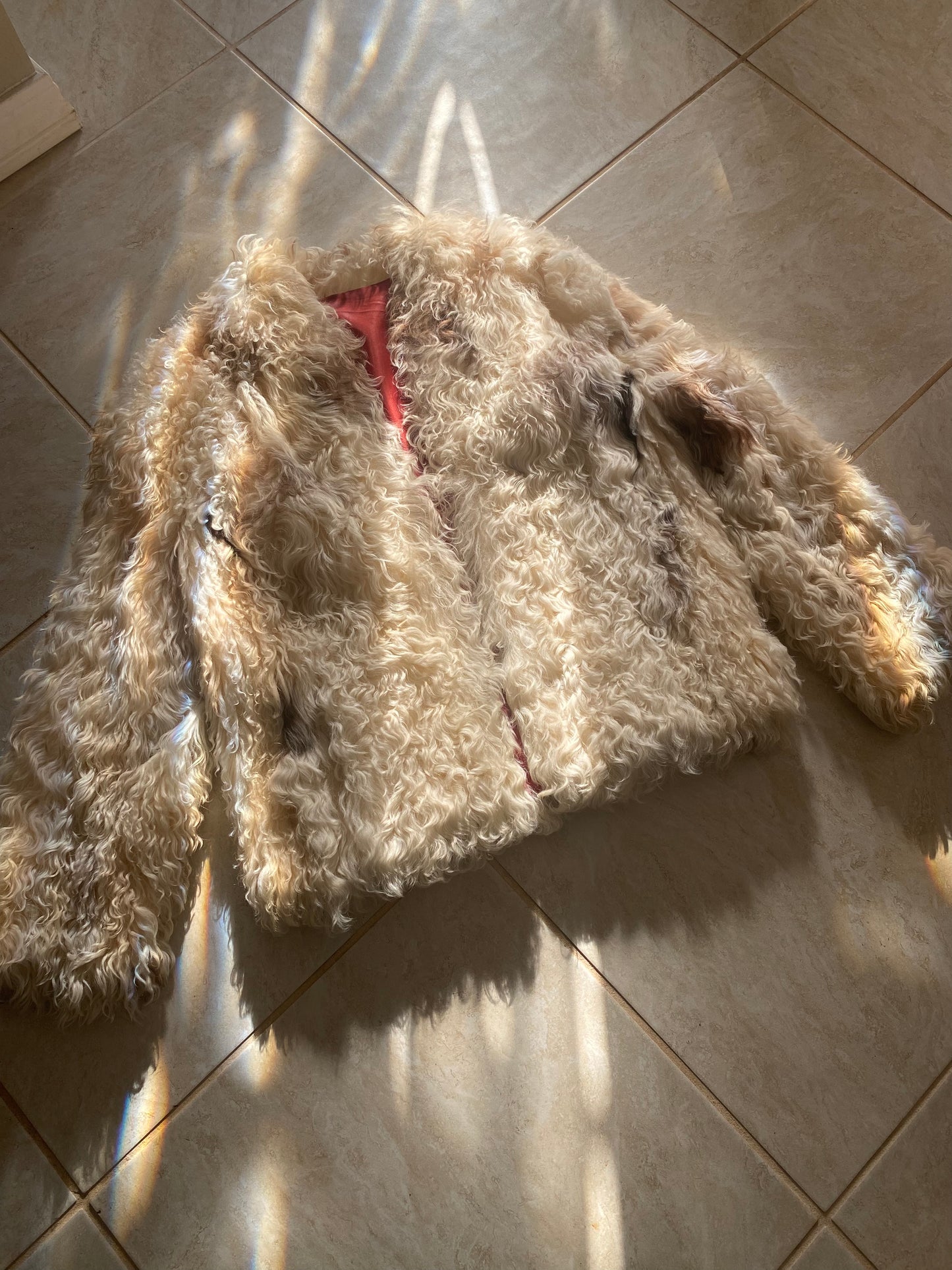 1970s Soft Curly Lamb Fur Jacket