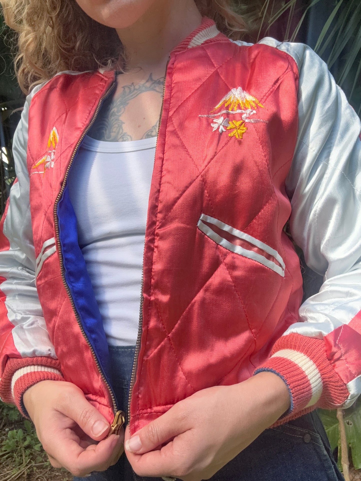 1950s Deadstock WWII Japan Reversible Bomber Jacket Size Small