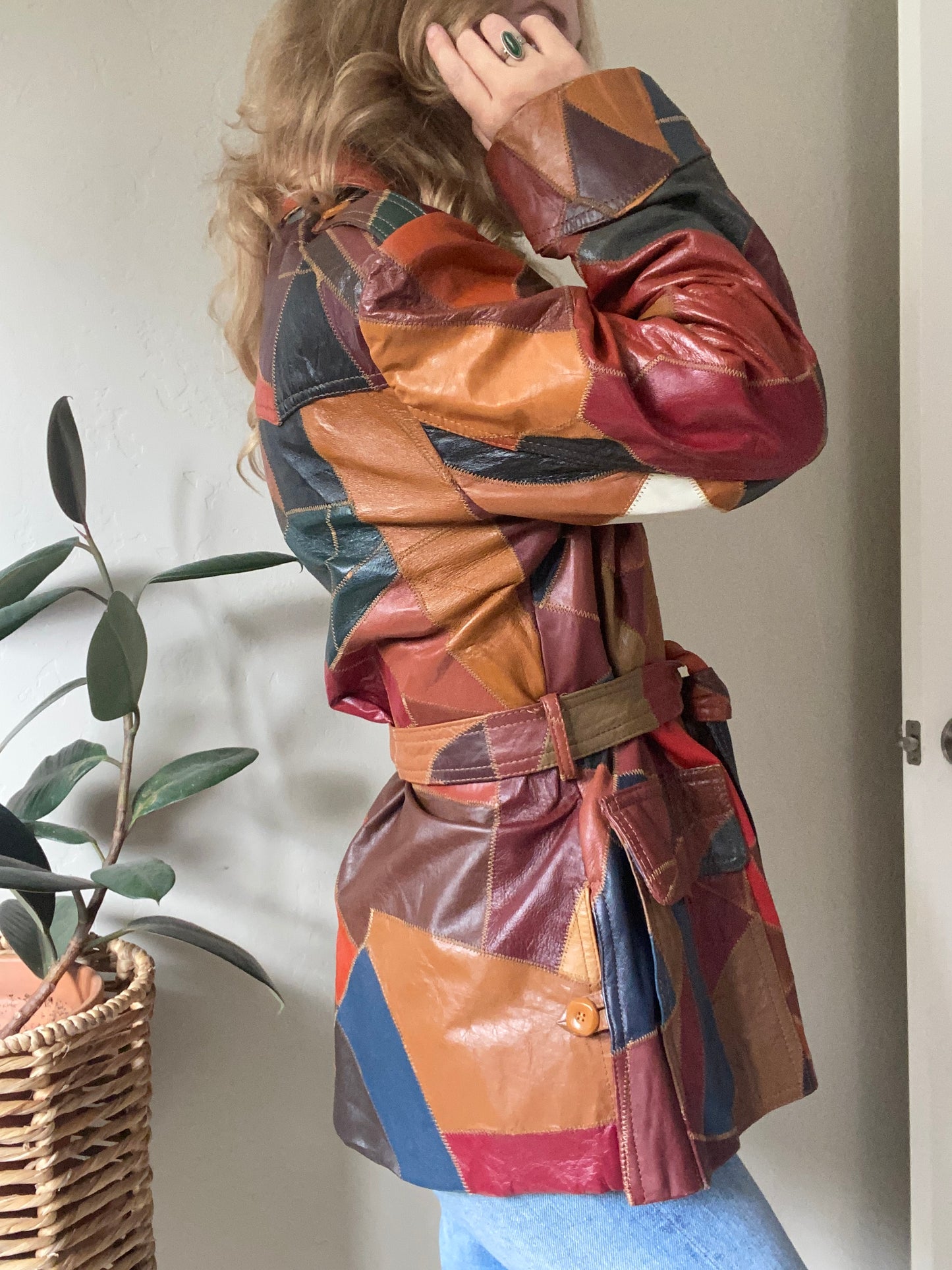 1970s Patchwork Leather Jacket