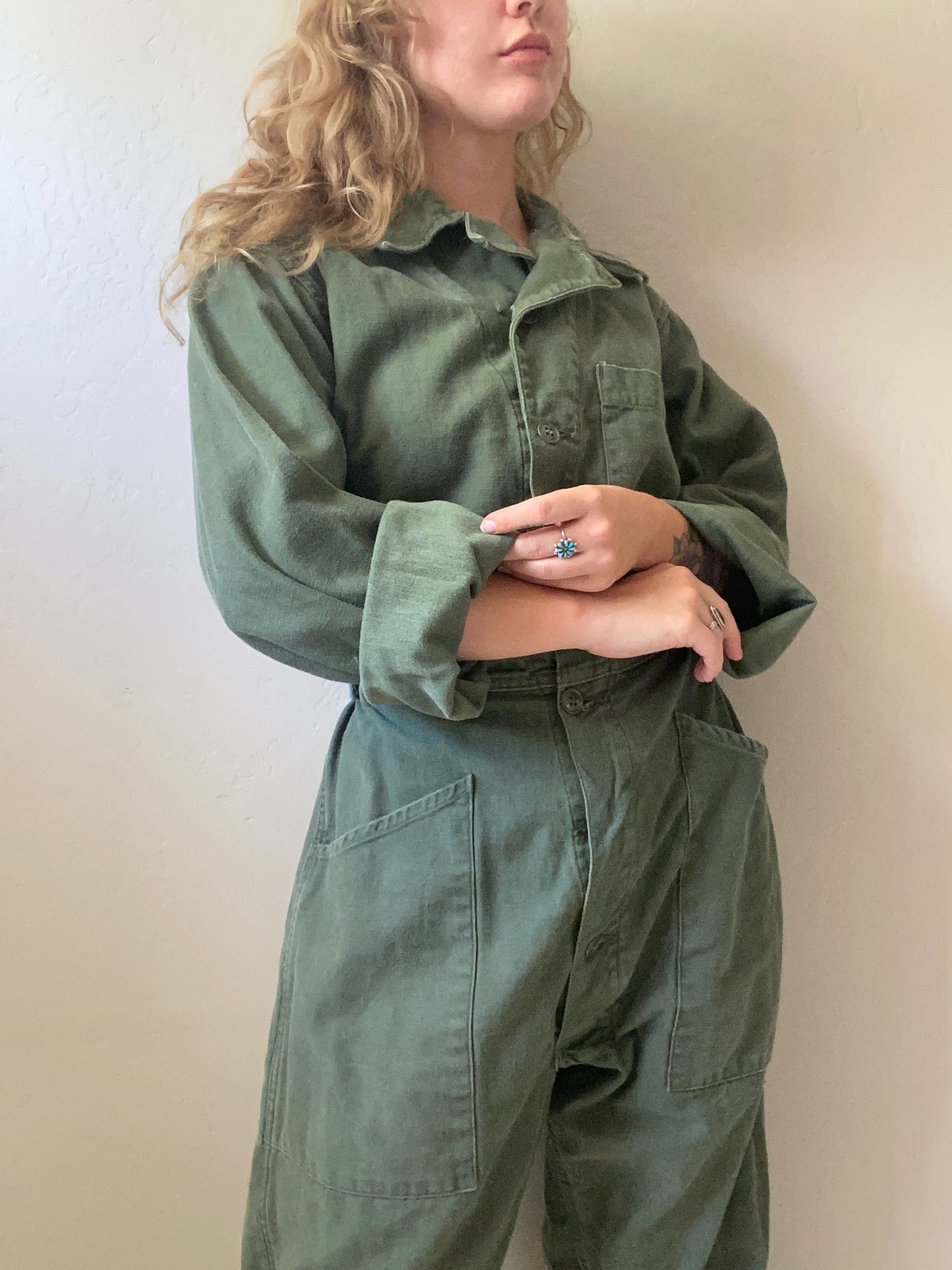 Vintage Military Og 107 Coveralls