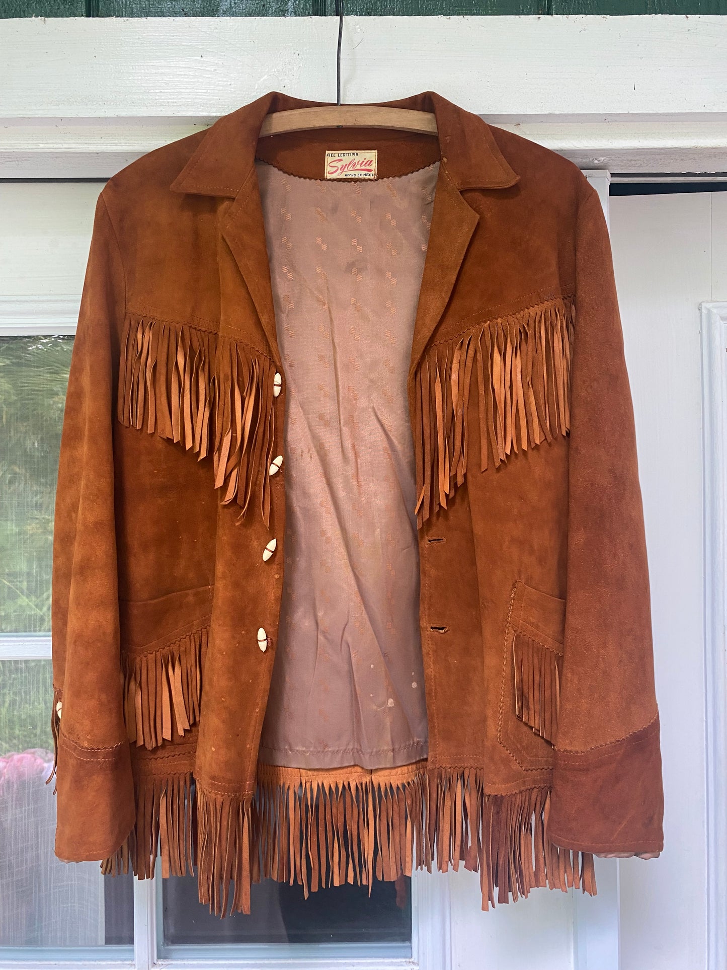 1960s 1970s Sylvia Leather Fringe Jacket