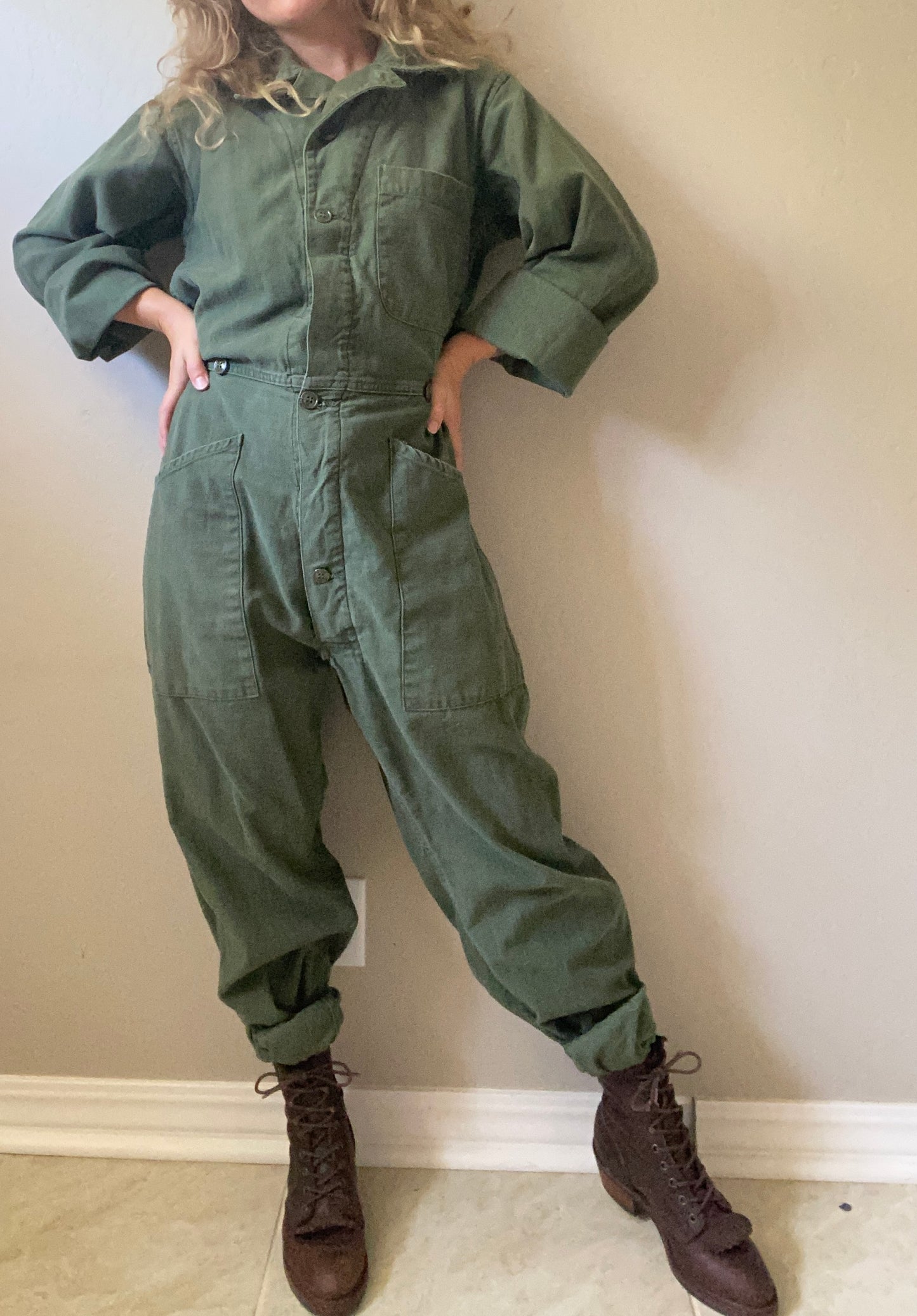 Vintage Military Og 107 Coveralls