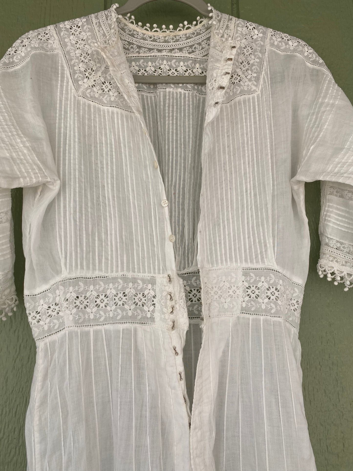 Antique Edwardian Cotton Day Dress