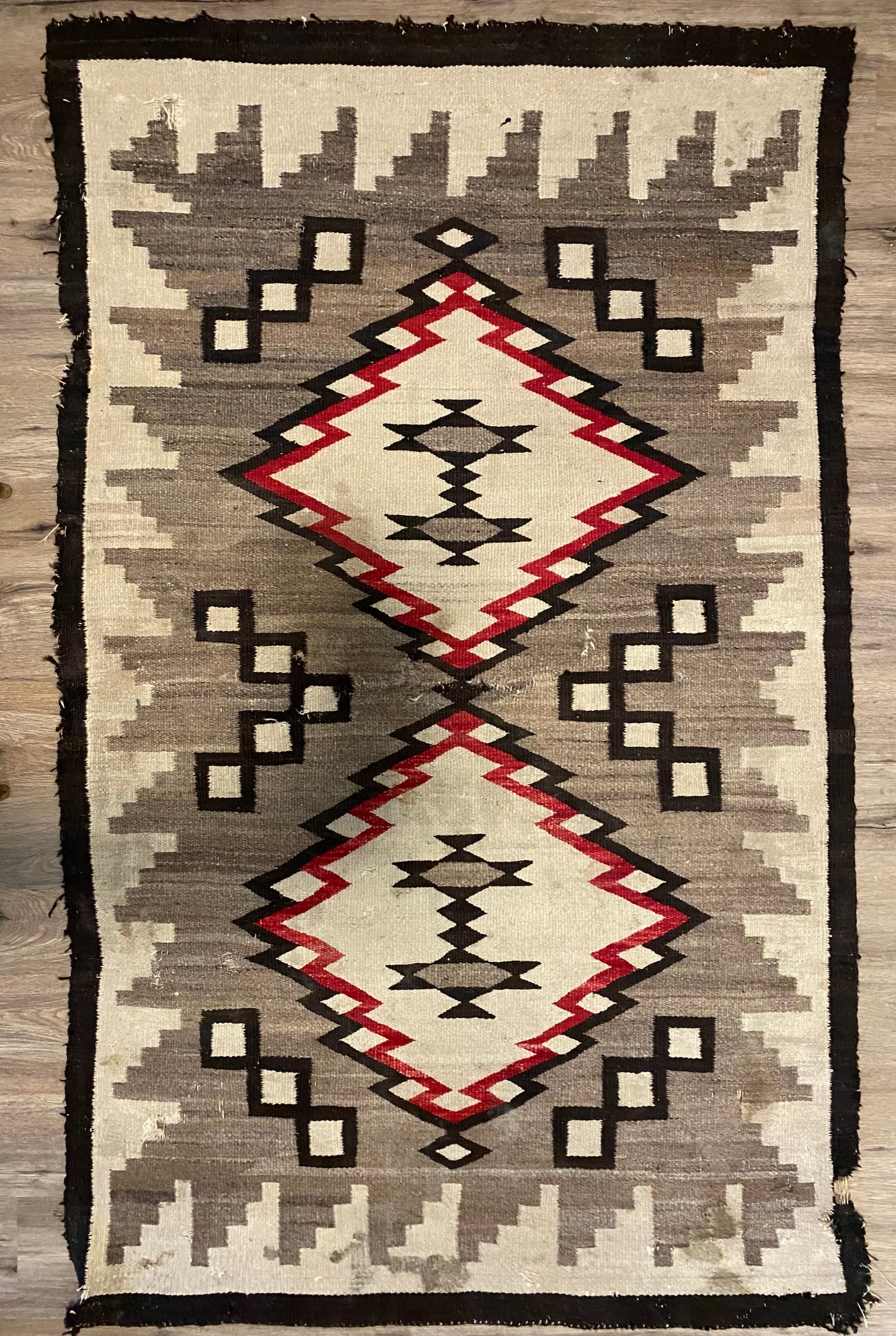 Antique 1920s or 1930s Navajo Rug 3.9ft x 6.3ft