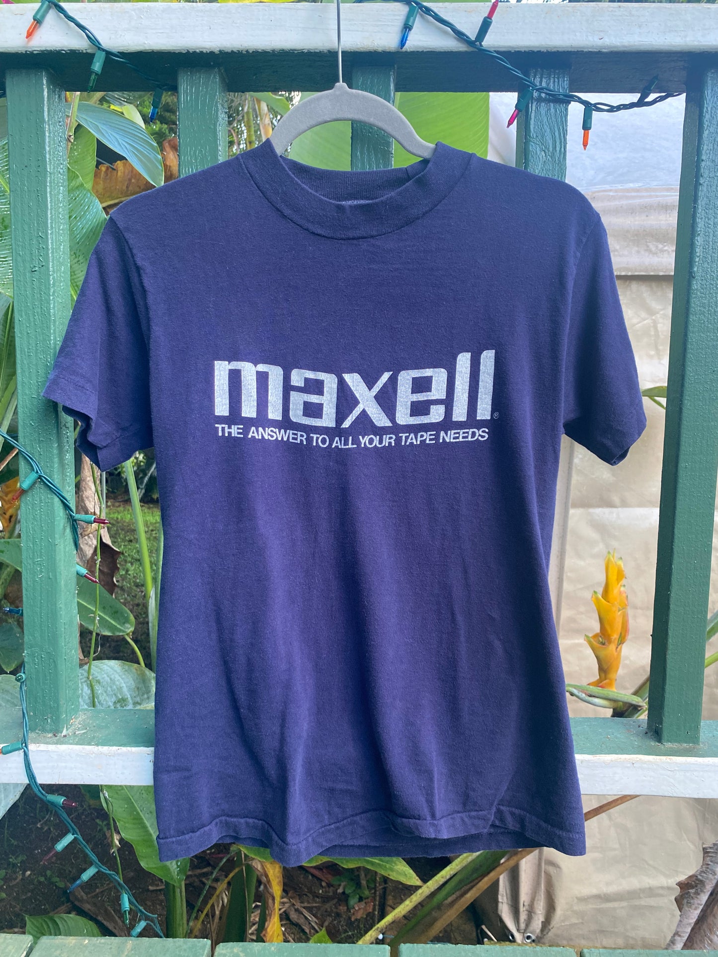 1980s Maxell Tape Stereo Centers t shirt Medium