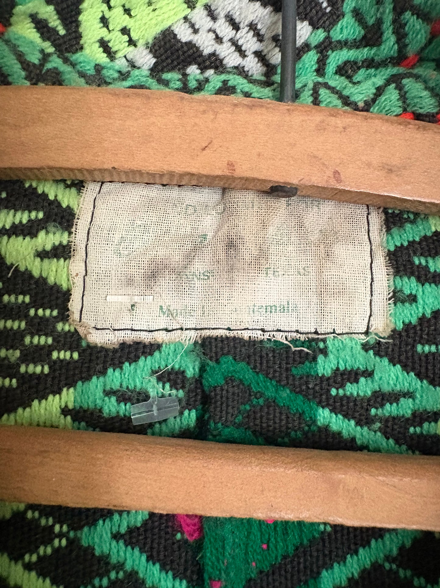 1960s or 1970s Woven Fringe Tapestry Cape Poncho