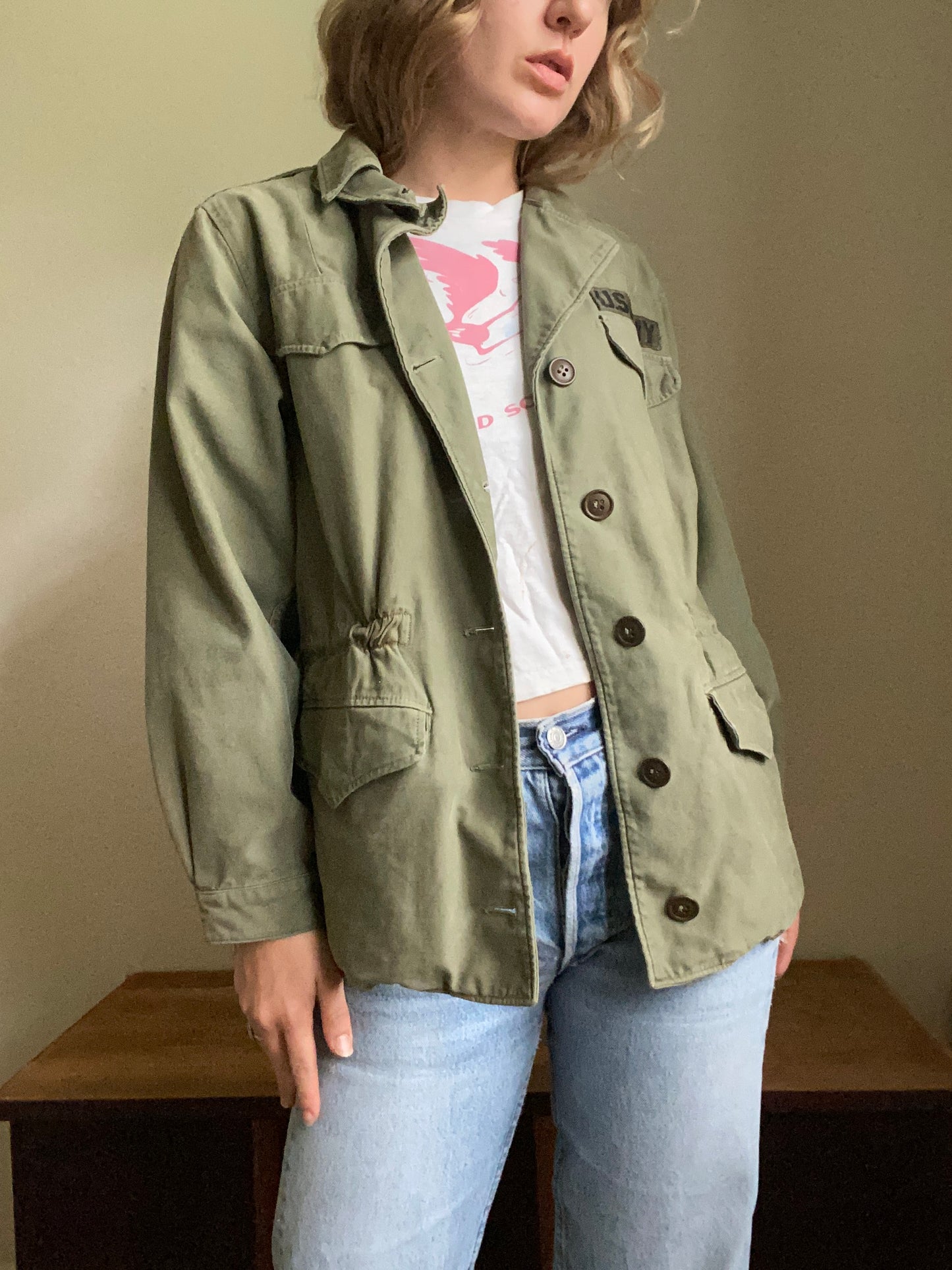 1970s Vietnam Era Women’s Army field coat OG107 small