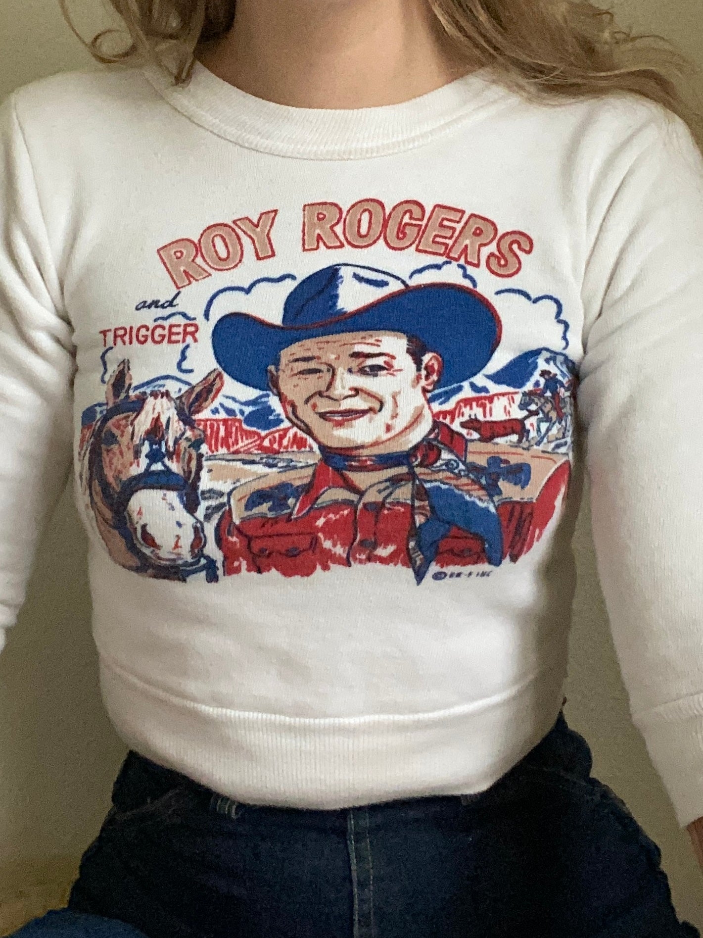 1950s Roy Rogers and Trigger Sweatshirt size 10