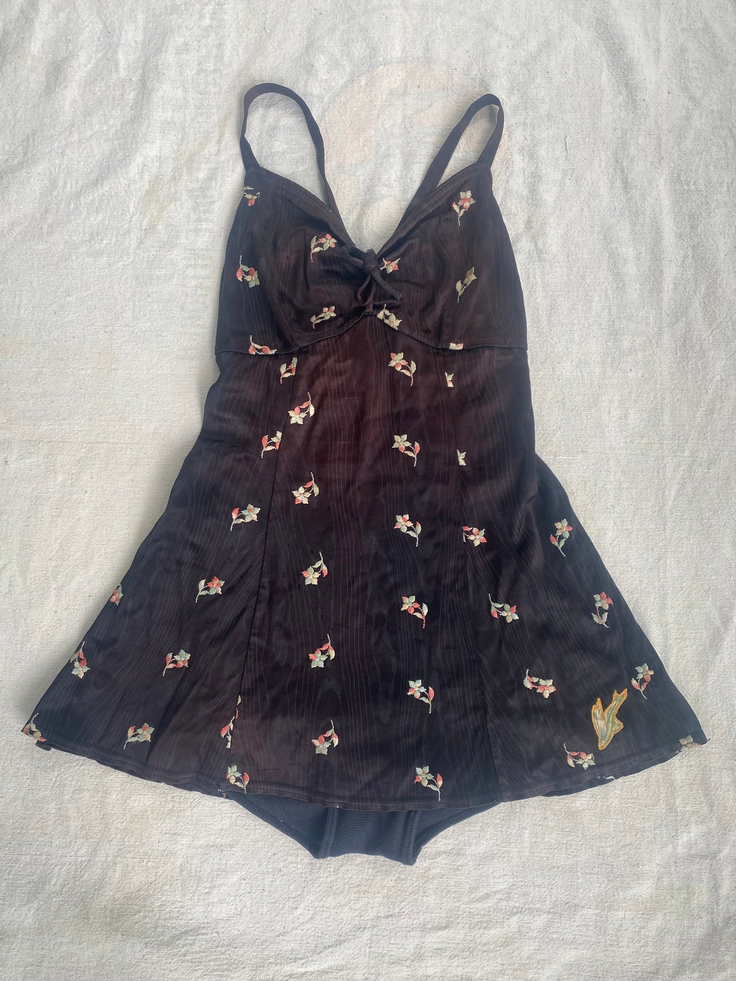 1940s Catalina Floral Playsuit Swimsuit size 36