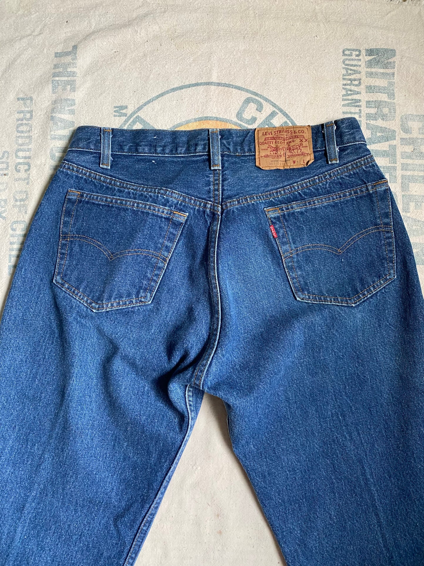 1980s Levi’s 501 0115 button fly denim 30” waist