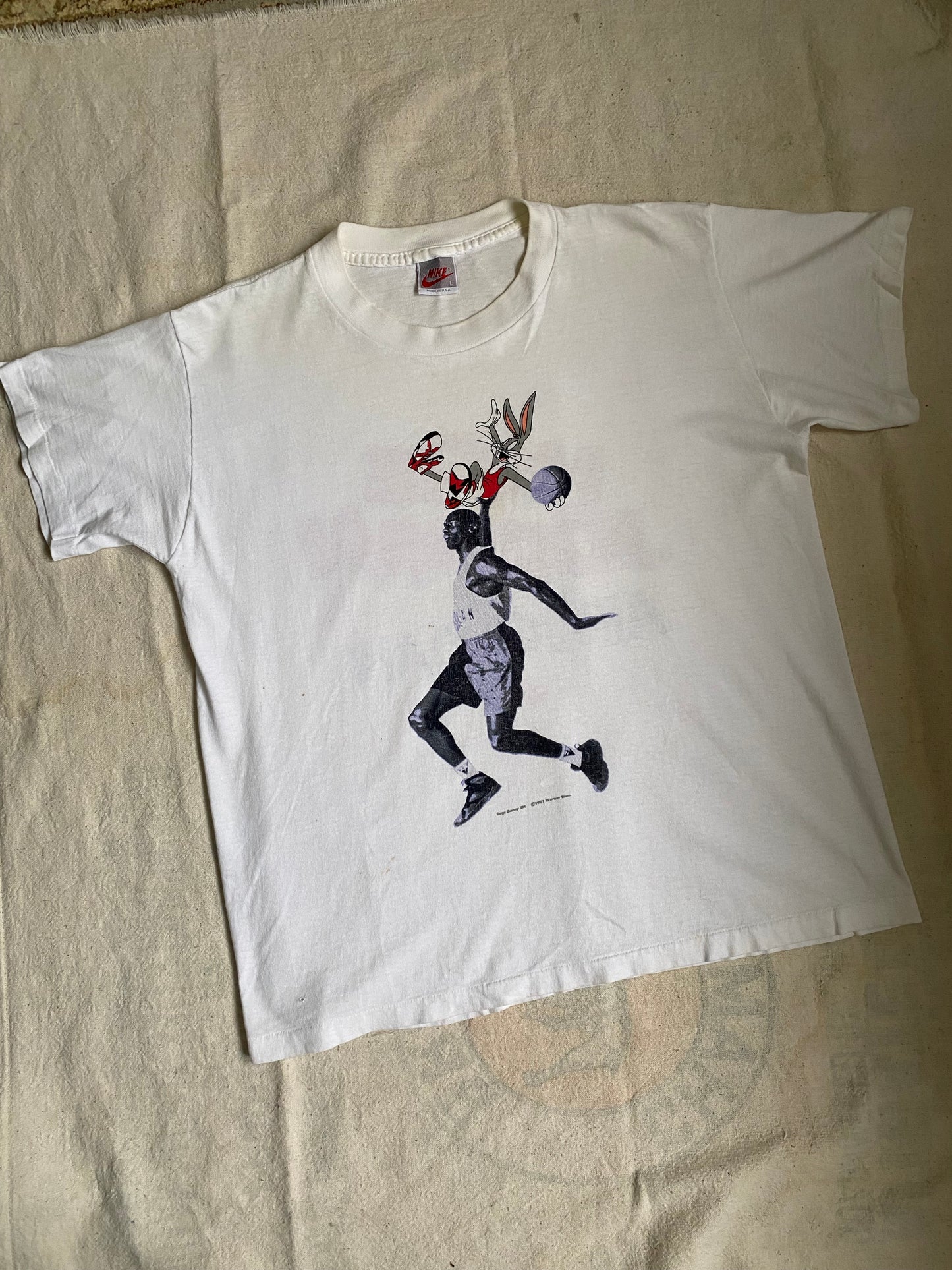 1990s ‘91 Nike Michael Jordan Hare Jordan T shirt Large